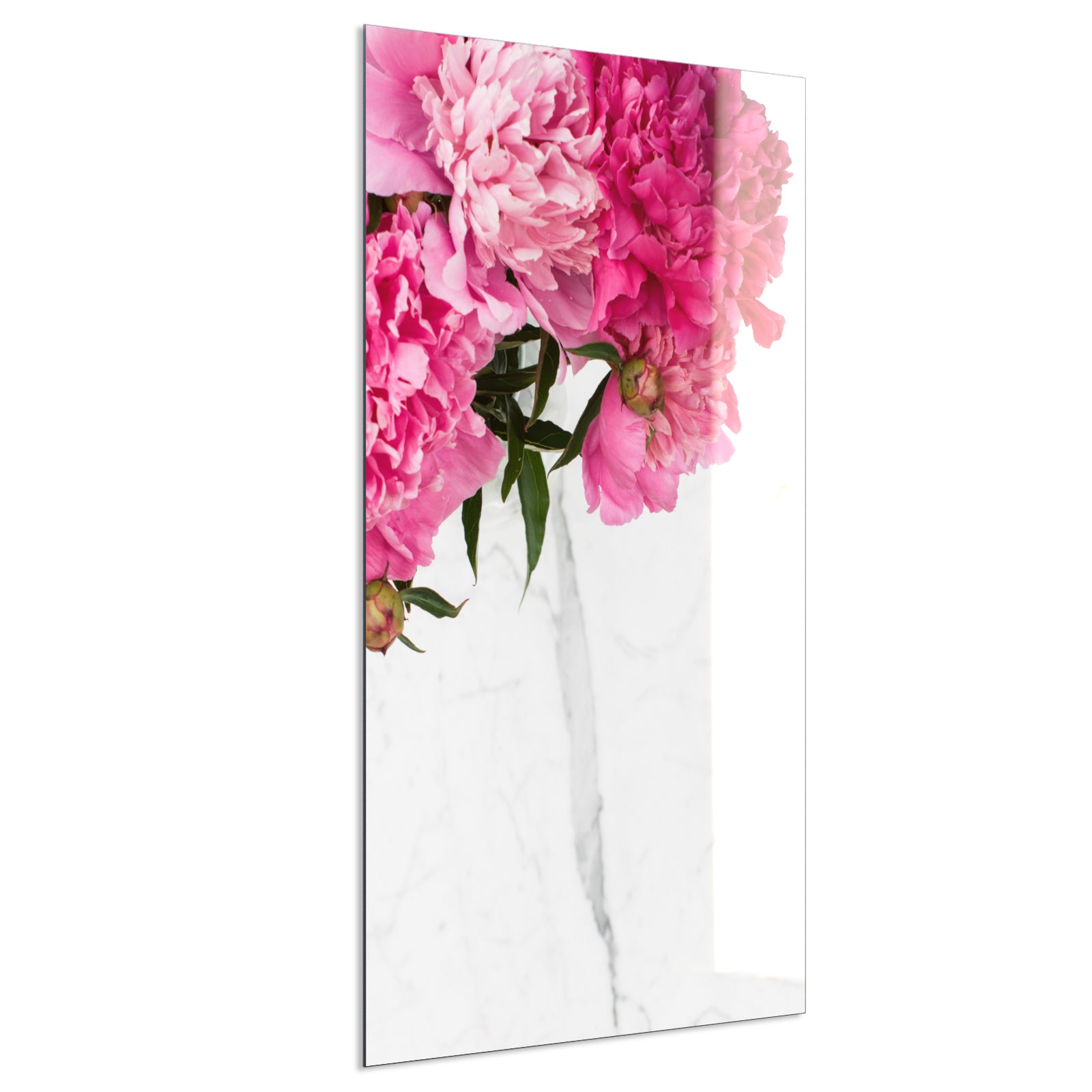 Deko Glas Wandbild Motiv 013H Pfingstrosen