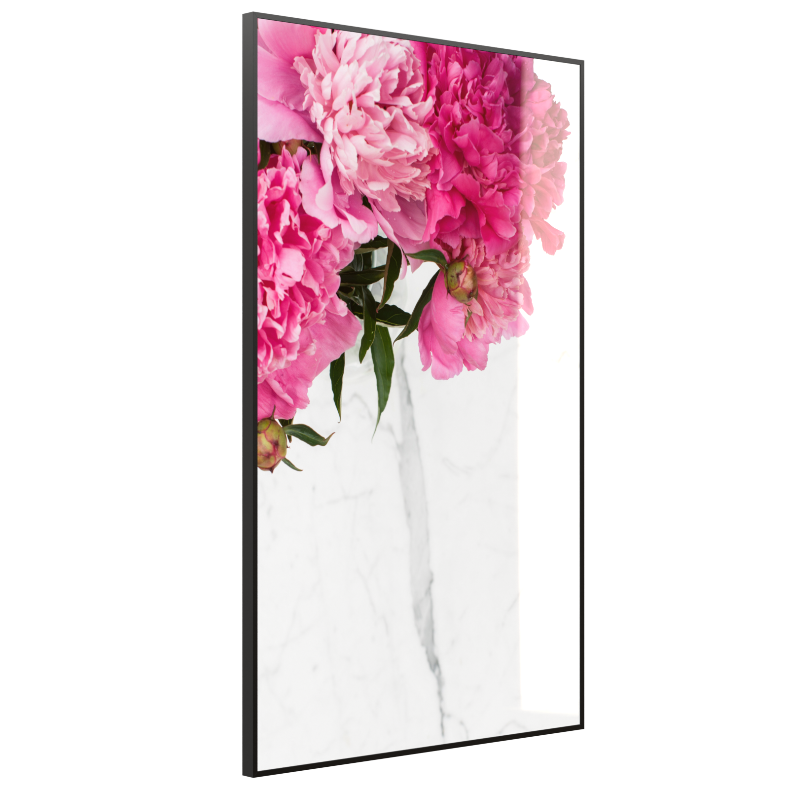 Deko Glas Wandbild Motiv 013H Pfingstrosen