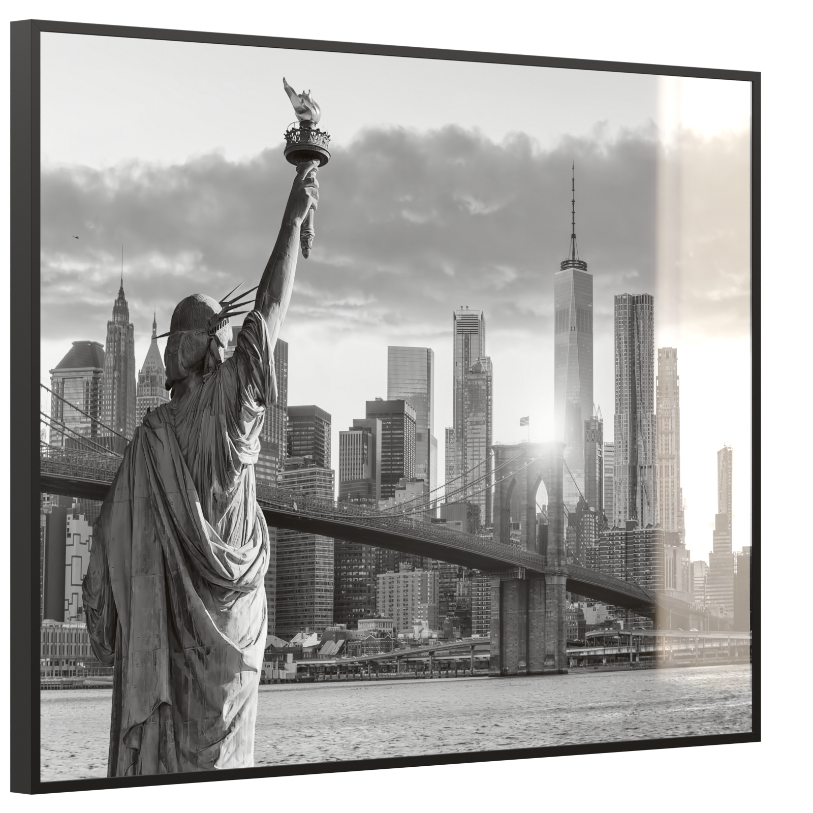 Deko Glas Wandbild Motiv 014 New York Freiheitsstatue
