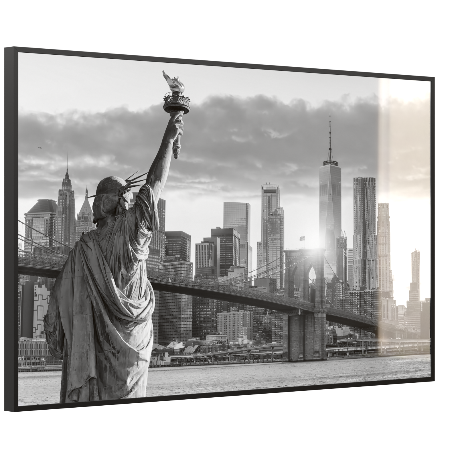 Deko Glas Wandbild Motiv 014 New York Freiheitsstatue