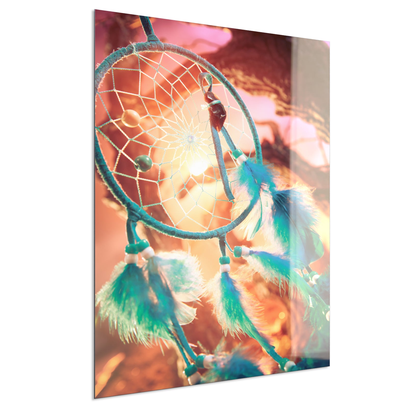 Deko Glas Wandbild Motiv 015H Traumfänger