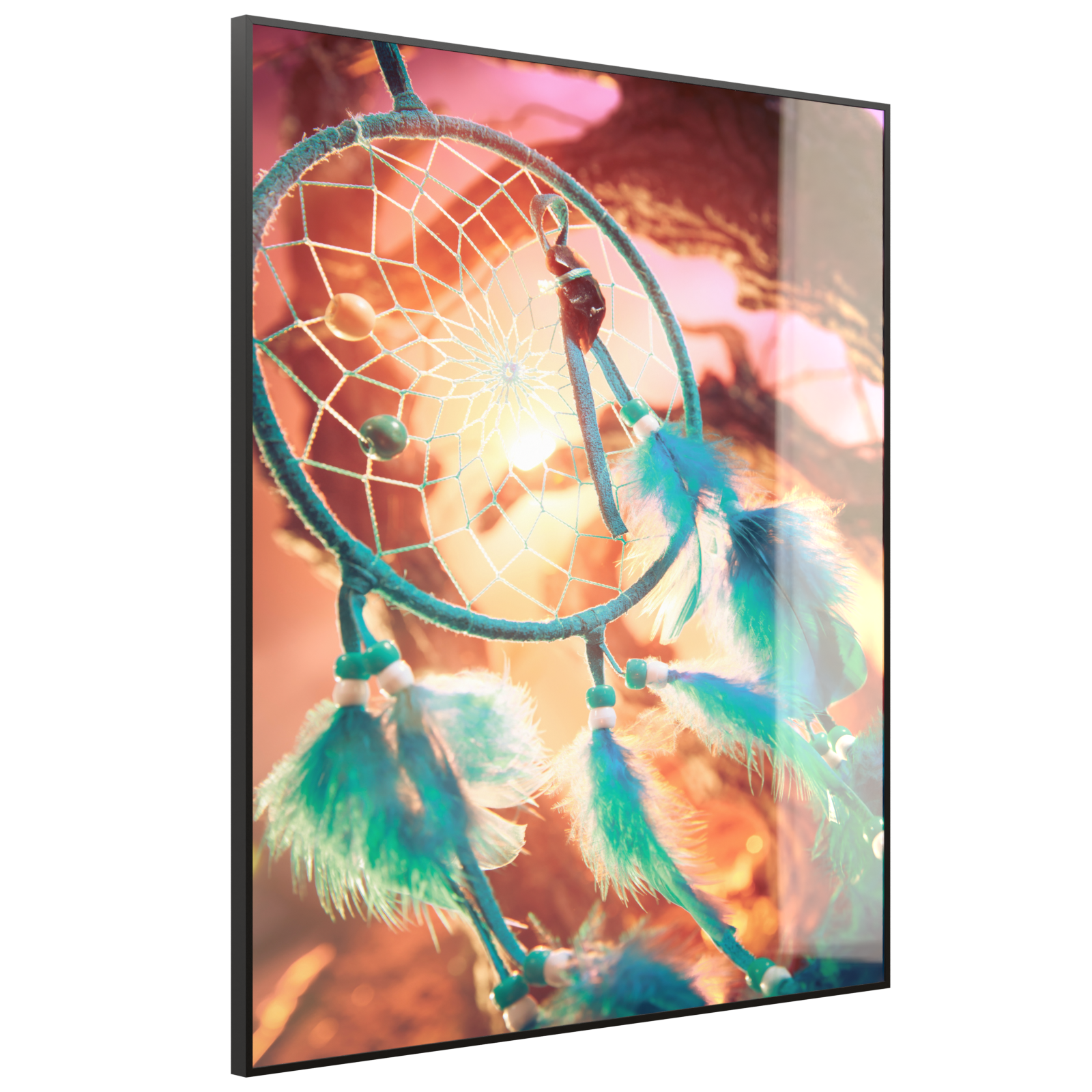 Deko Glas Wandbild Motiv 015H Traumfänger