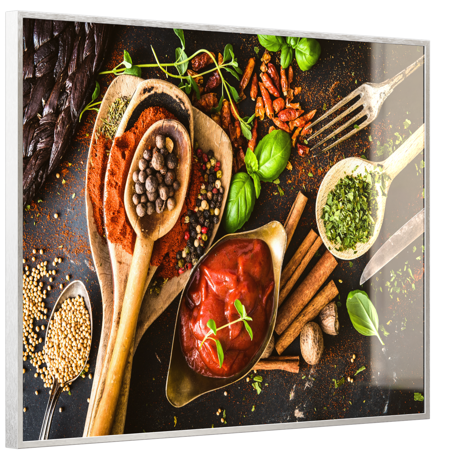 Deko Glas Wandbild Motiv 019 Gewürze