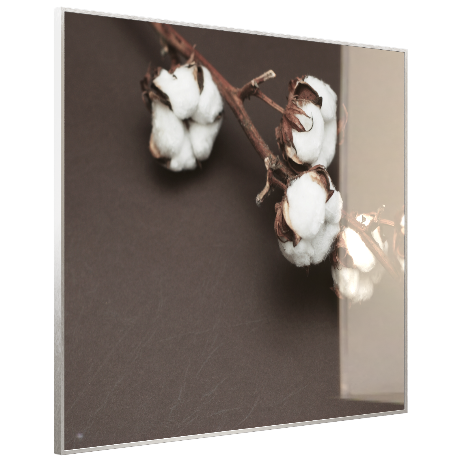 Deko Glas Wandbild Motiv 020 Baumwollpflanze