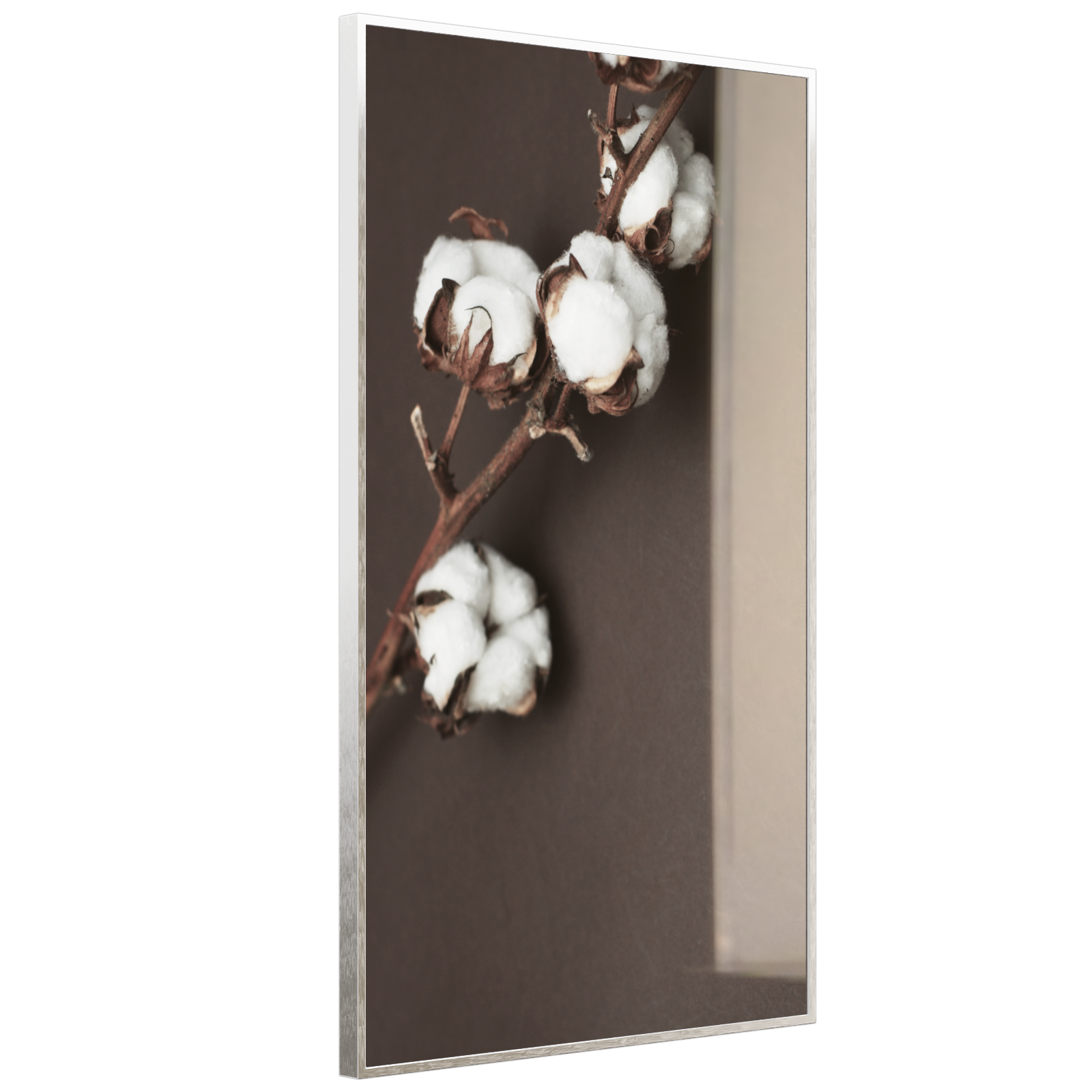 Deko Glas Wandbild Motiv 020H Baumwollpflanze