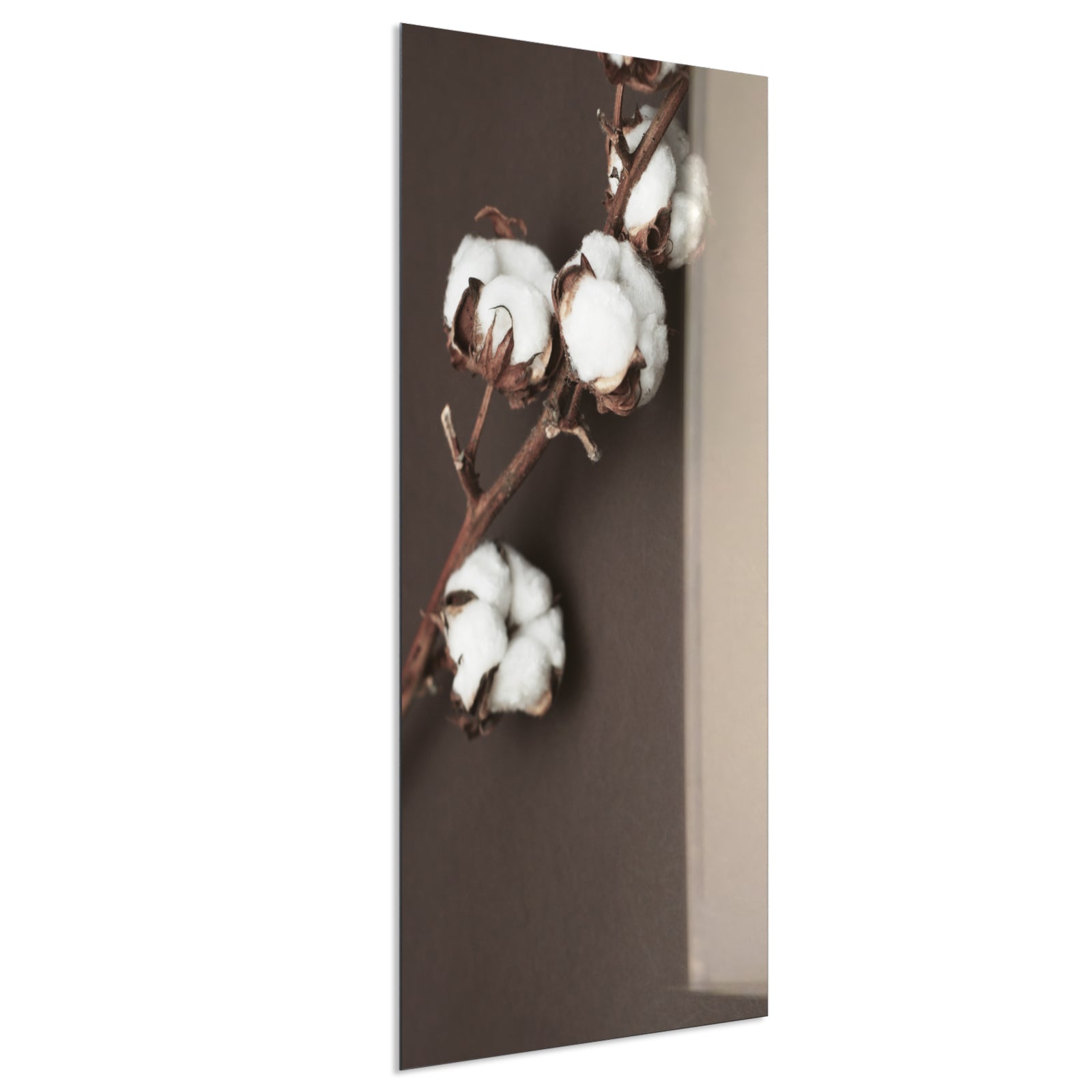 Deko Glas Wandbild Motiv 020H Baumwollpflanze