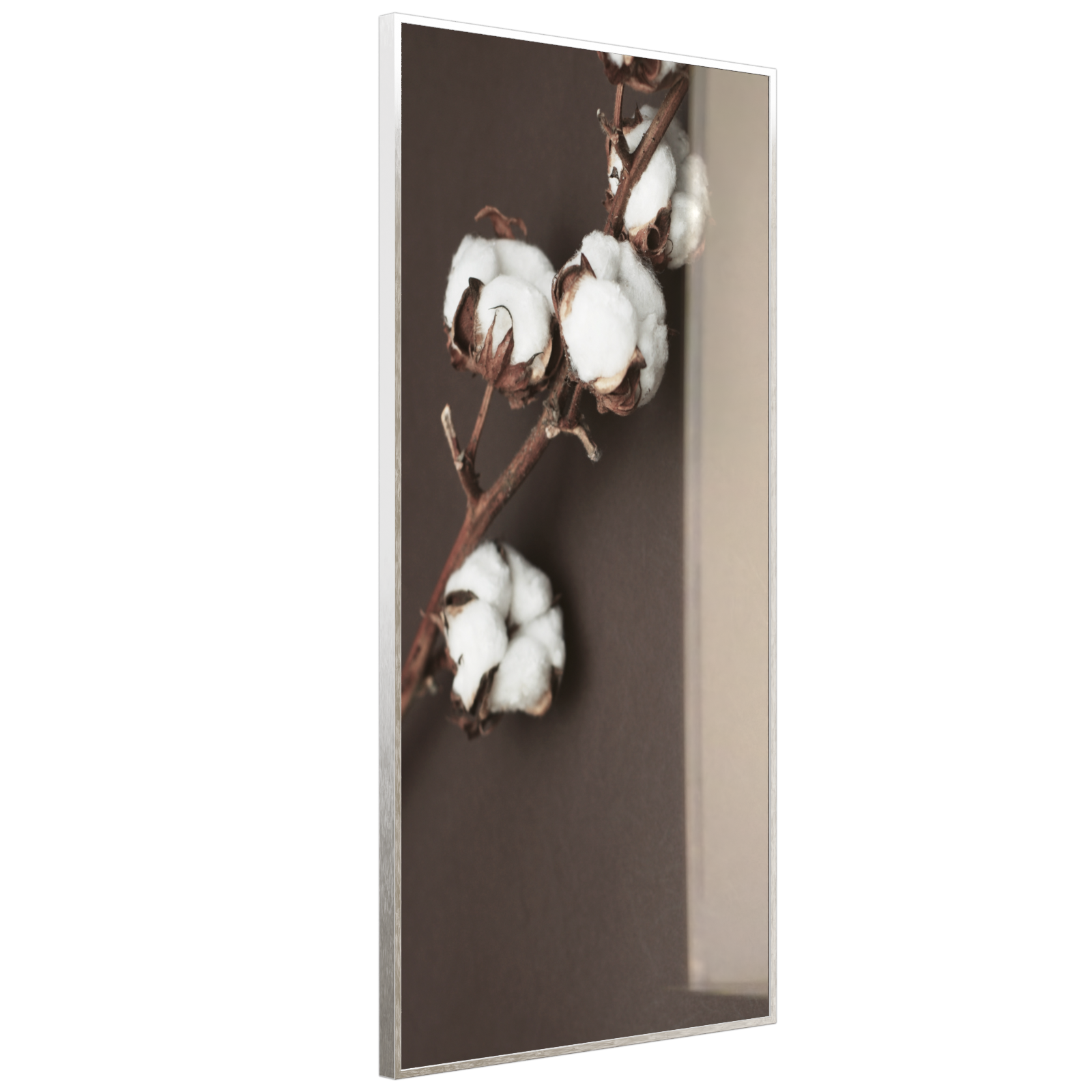 Deko Glas Wandbild Motiv 020H Baumwollpflanze