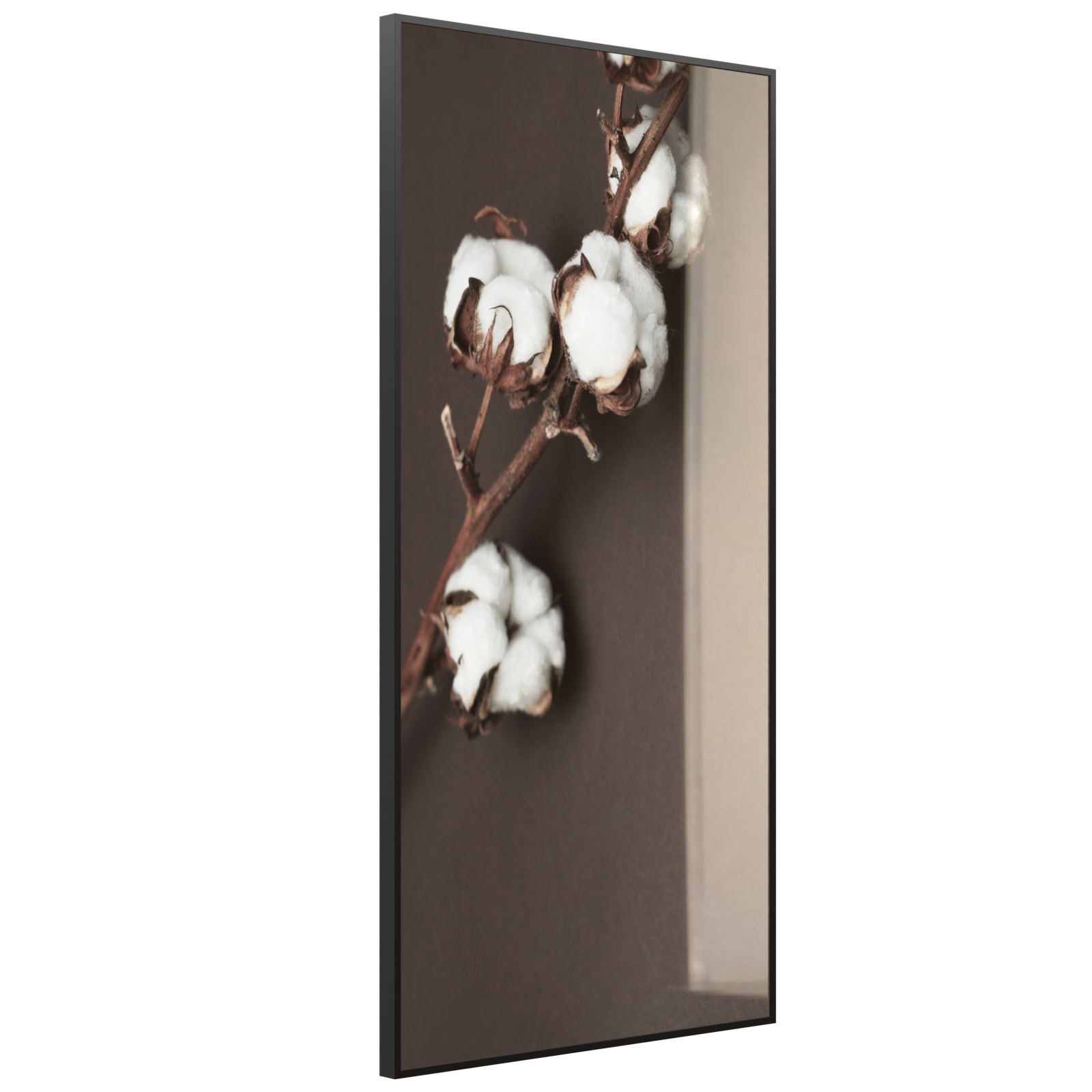 Deko Glas Wandbild Motiv 020H Baumwollpflanze