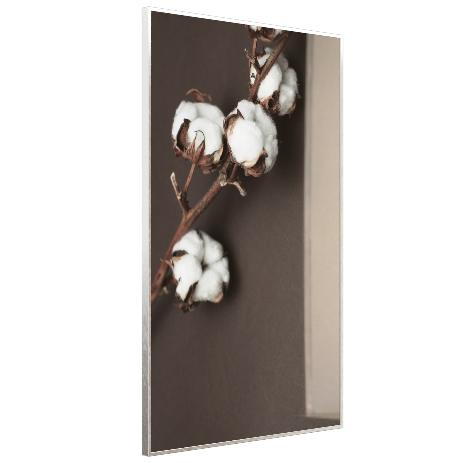 Deko Glas Wandbild Motiv 020H Baumwollpflanze