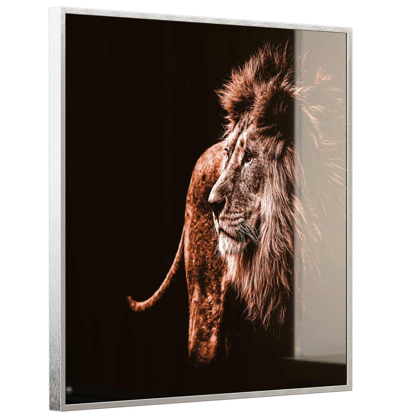 Deko Glas Wandbild Motiv 022 Löwe