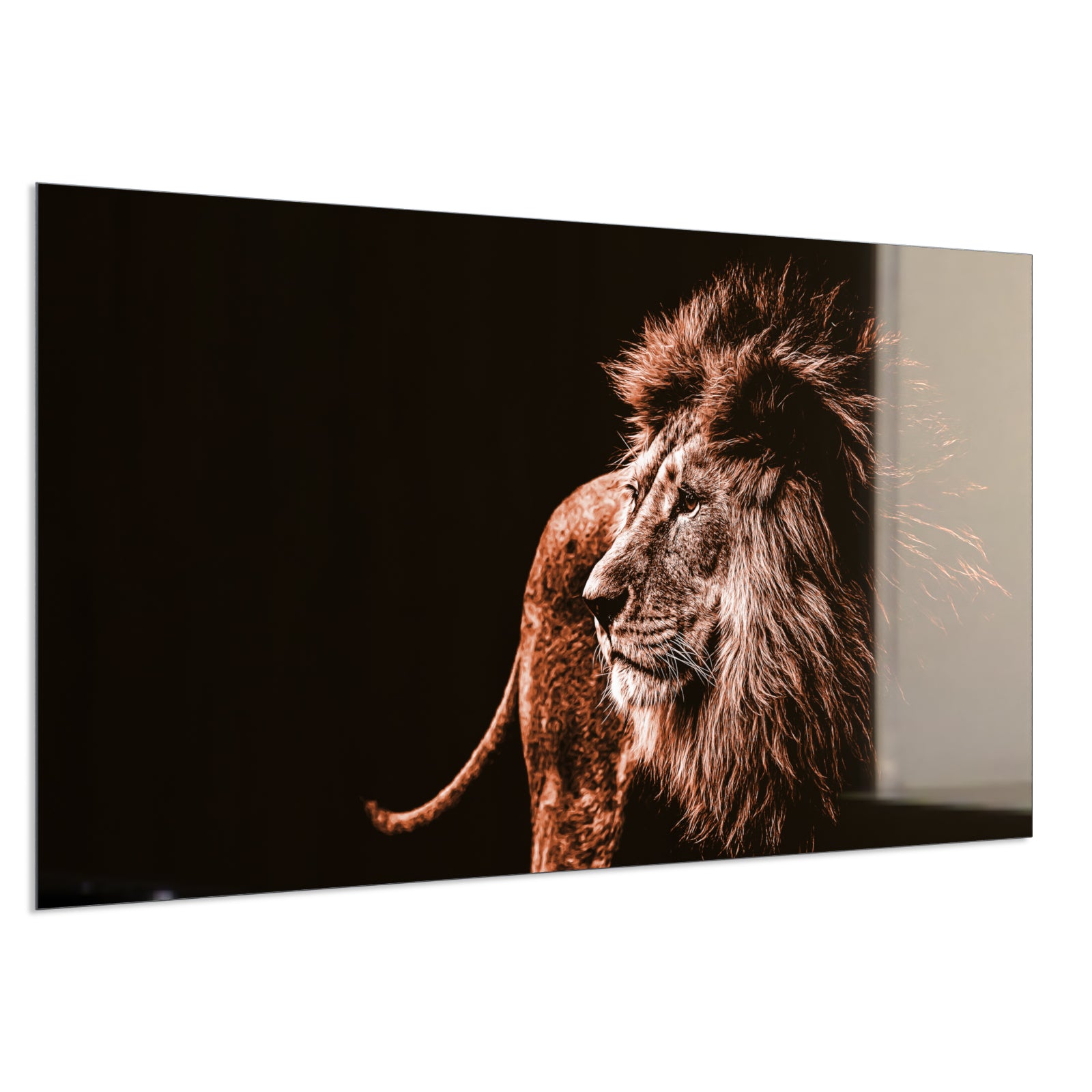 Deko Glas Wandbild Motiv 022 Löwe