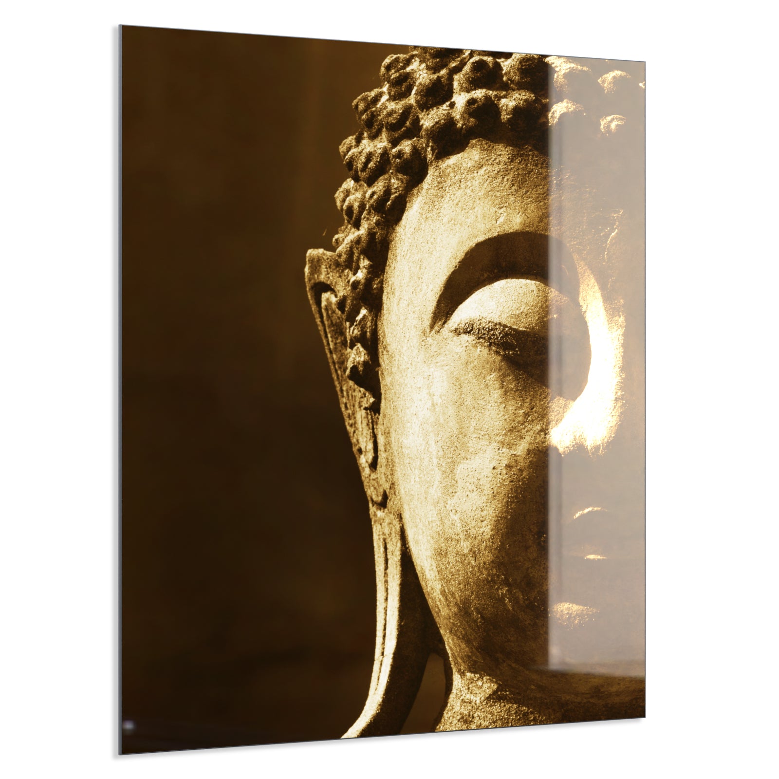 Deko Glas Wandbild Motiv 025H Buddha