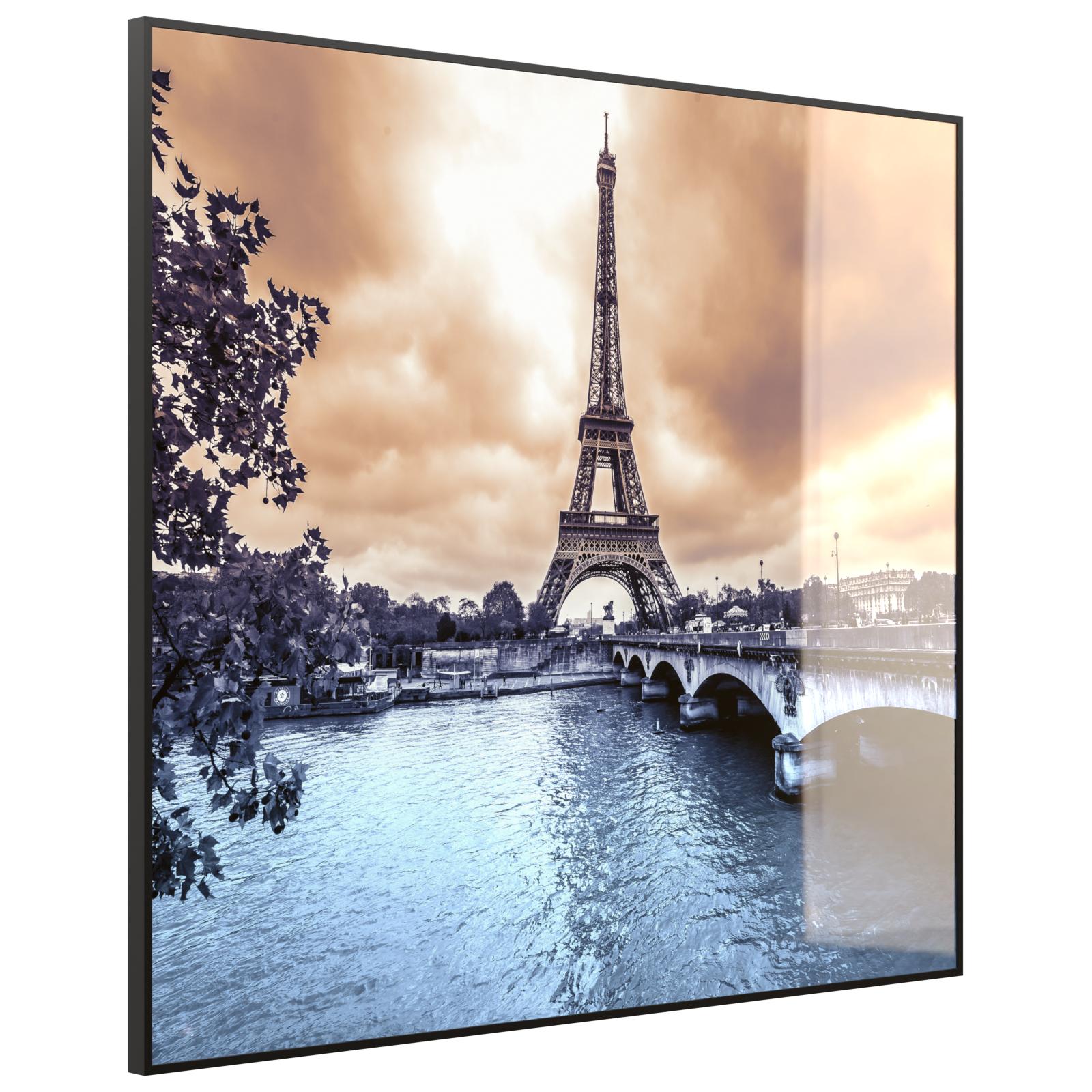 Deko Glas Wandbild Motiv 027 Eiffelturm
