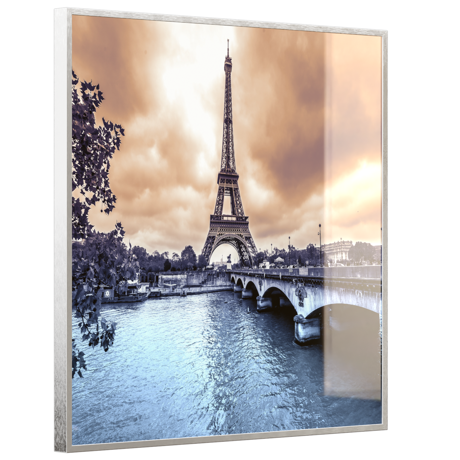 Deko Glas Wandbild Motiv 027 Eiffelturm