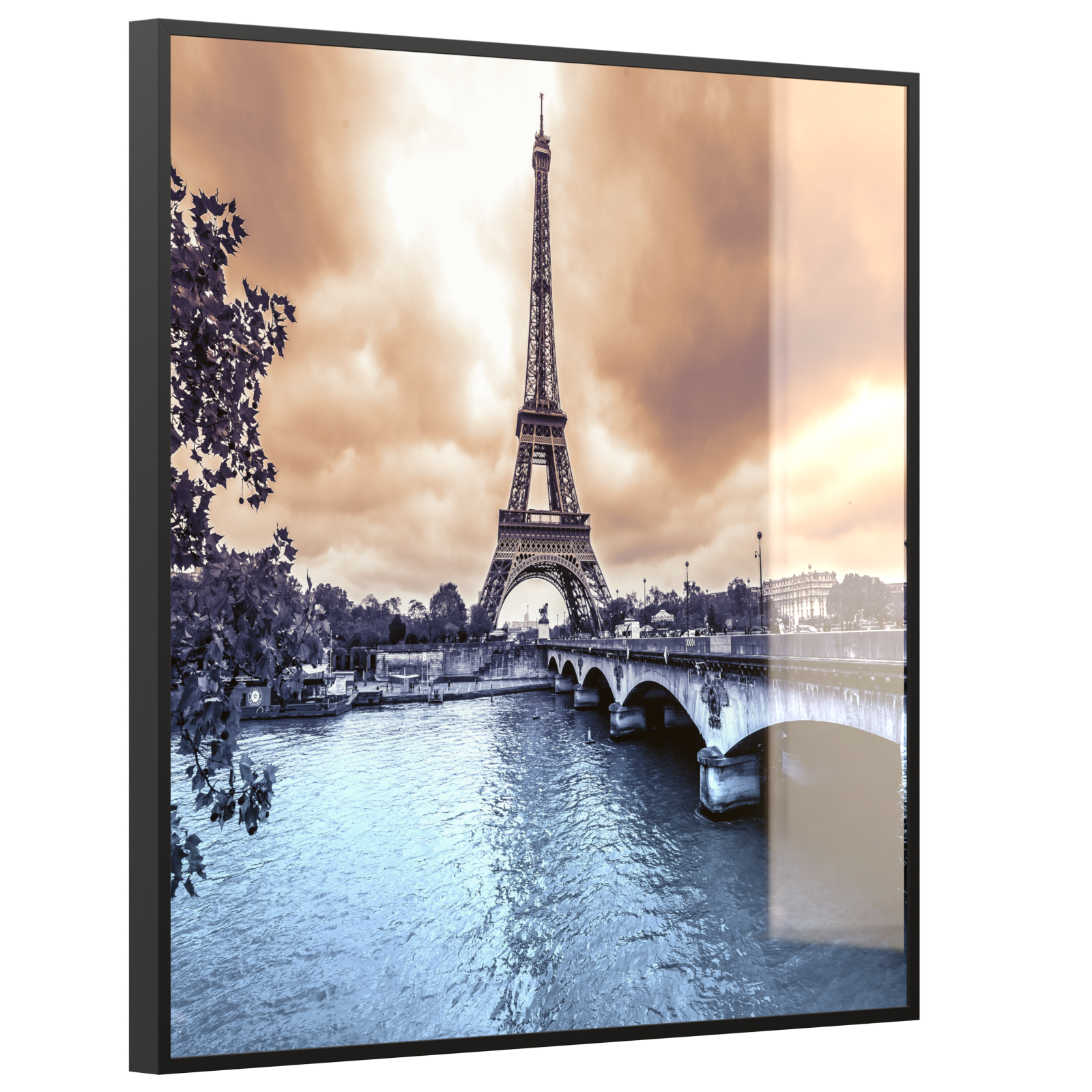 Deko Glas Wandbild Motiv 027 Eiffelturm