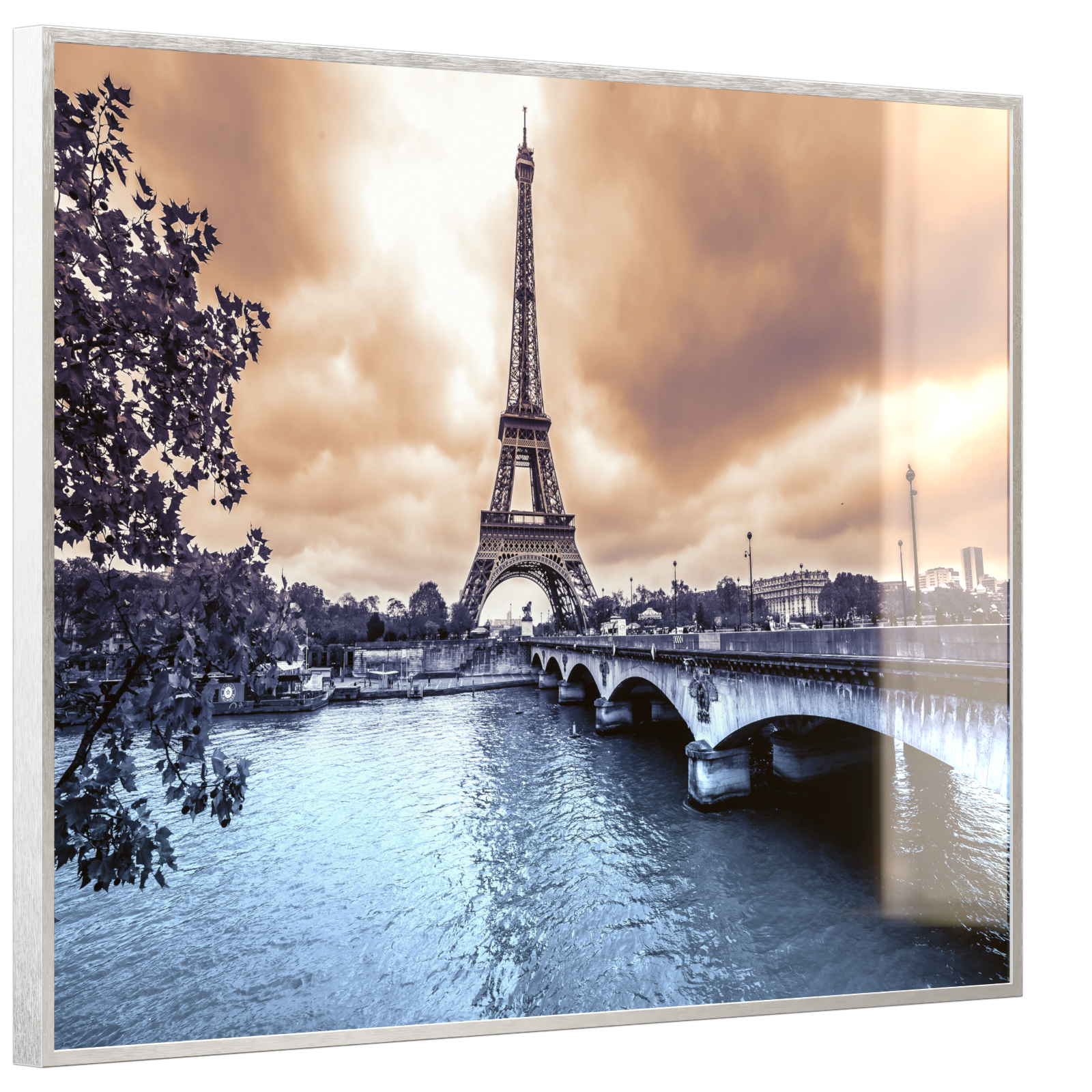 Deko Glas Wandbild Motiv 027 Eiffelturm