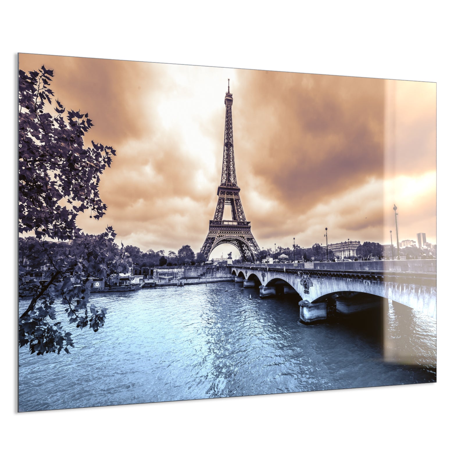 Deko Glas Wandbild Motiv 027 Eiffelturm