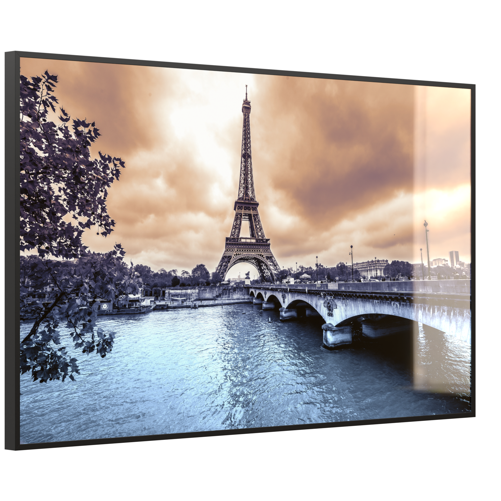 Deko Glas Wandbild Motiv 027 Eiffelturm