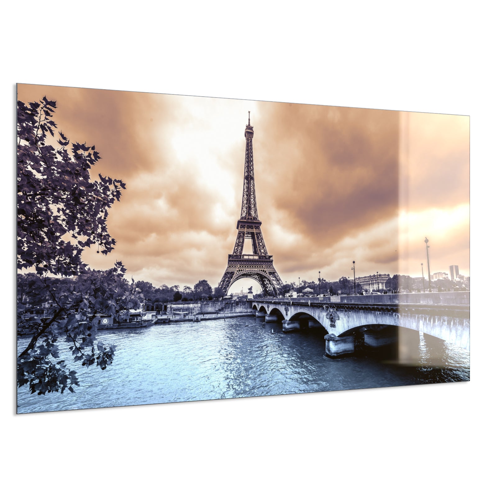 Deko Glas Wandbild Motiv 027 Eiffelturm