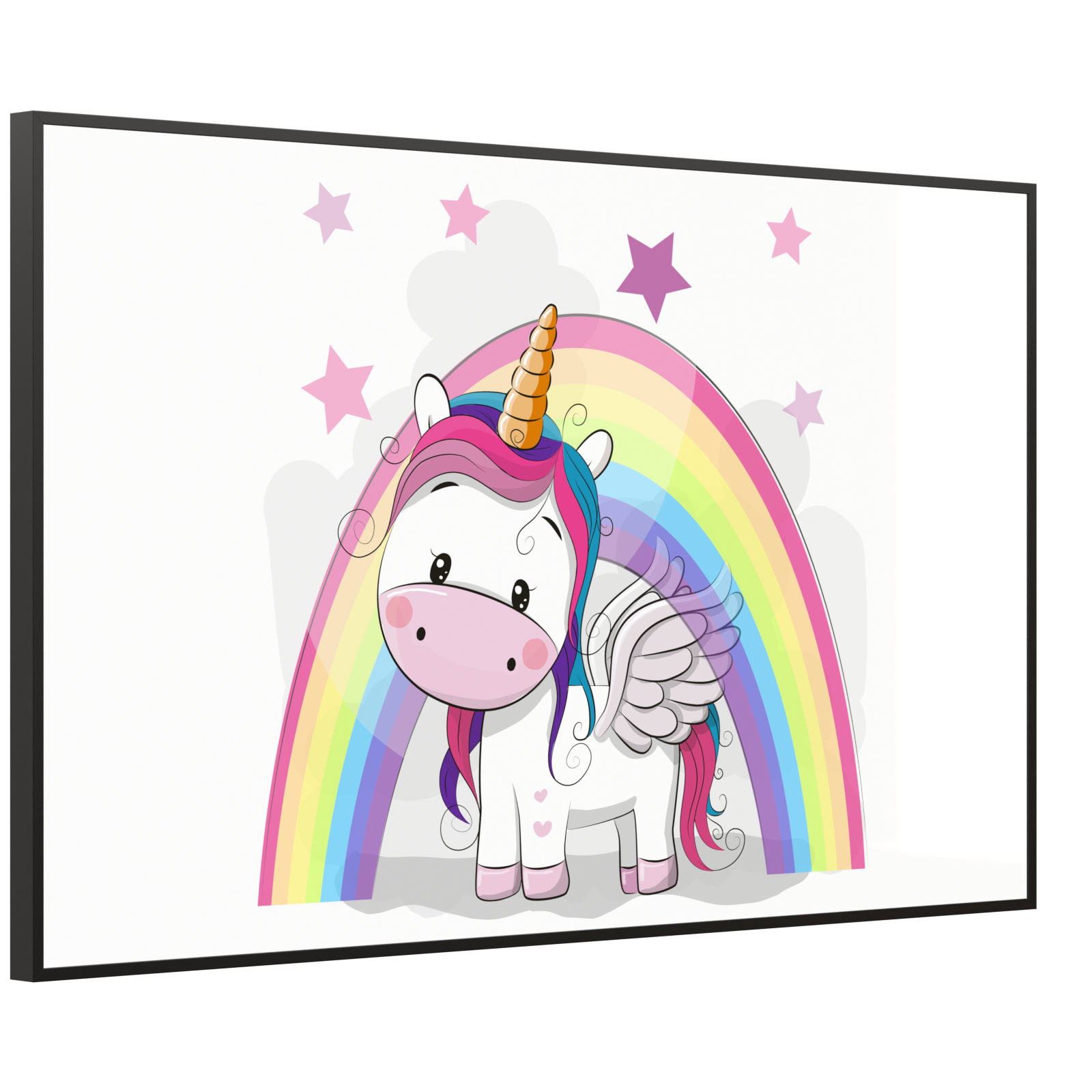 Deko Glas Wandbild Motiv 029 Einhorn