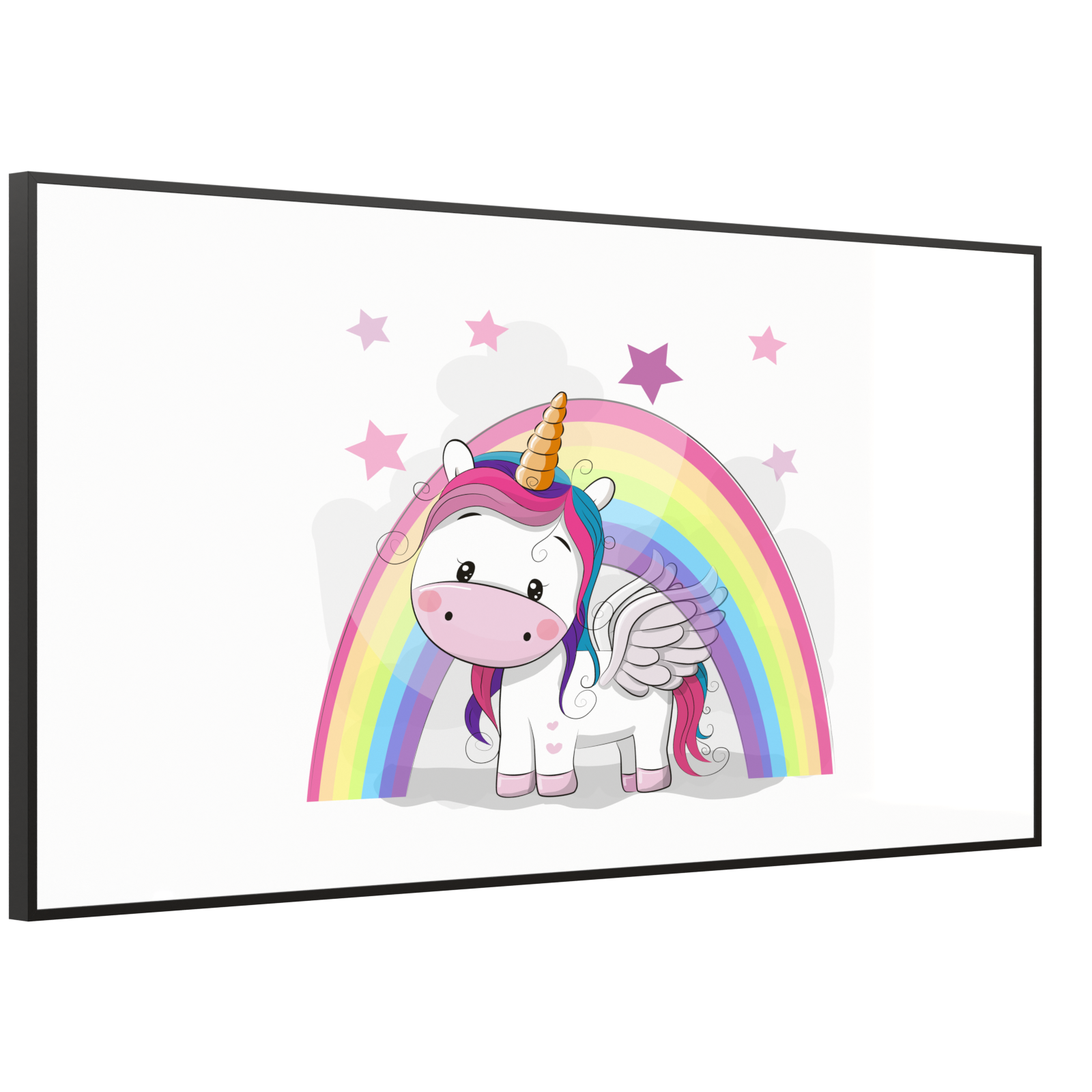 Deko Glas Wandbild Motiv 029 Einhorn