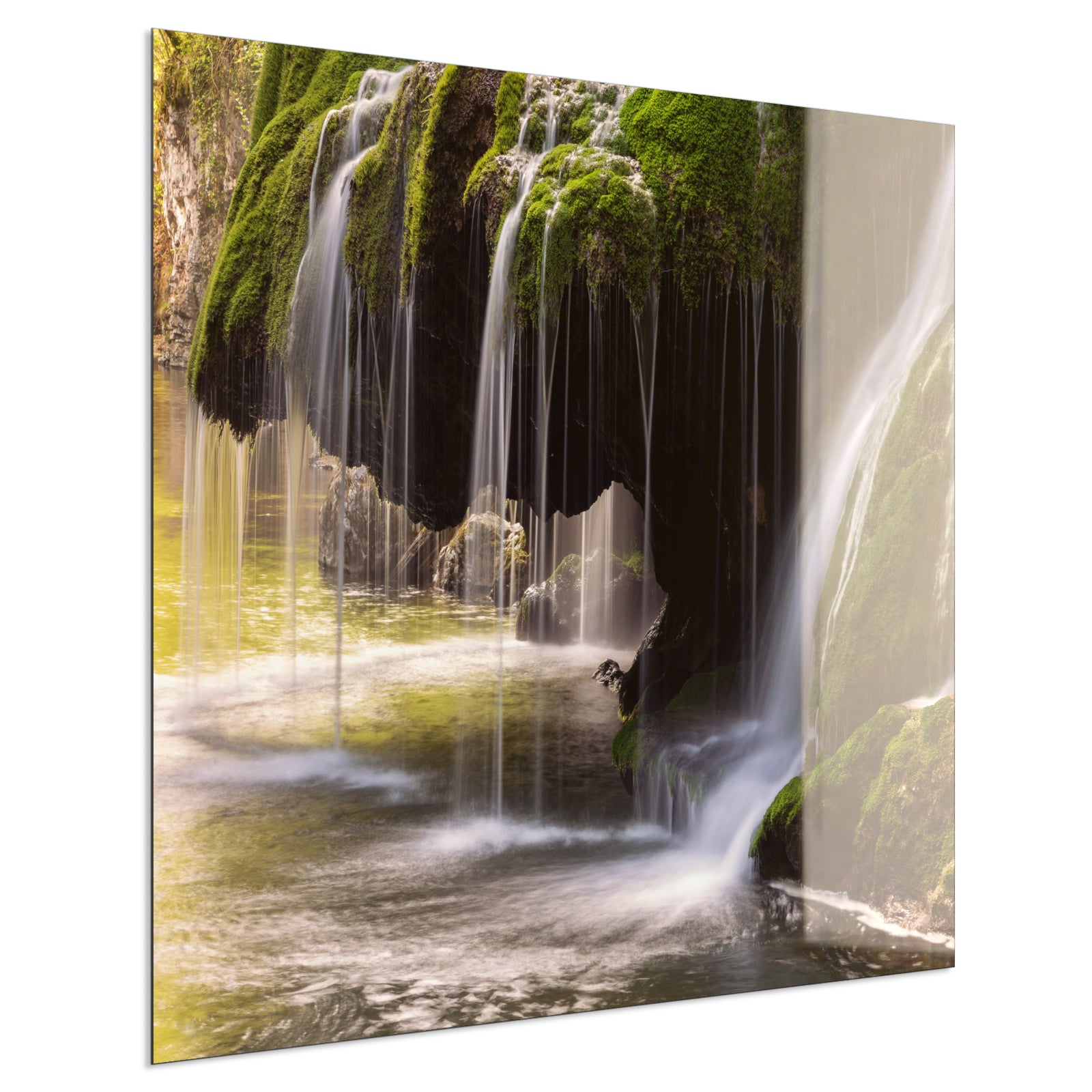 Deko Glas Wandbild Motiv 003 Wasserfall