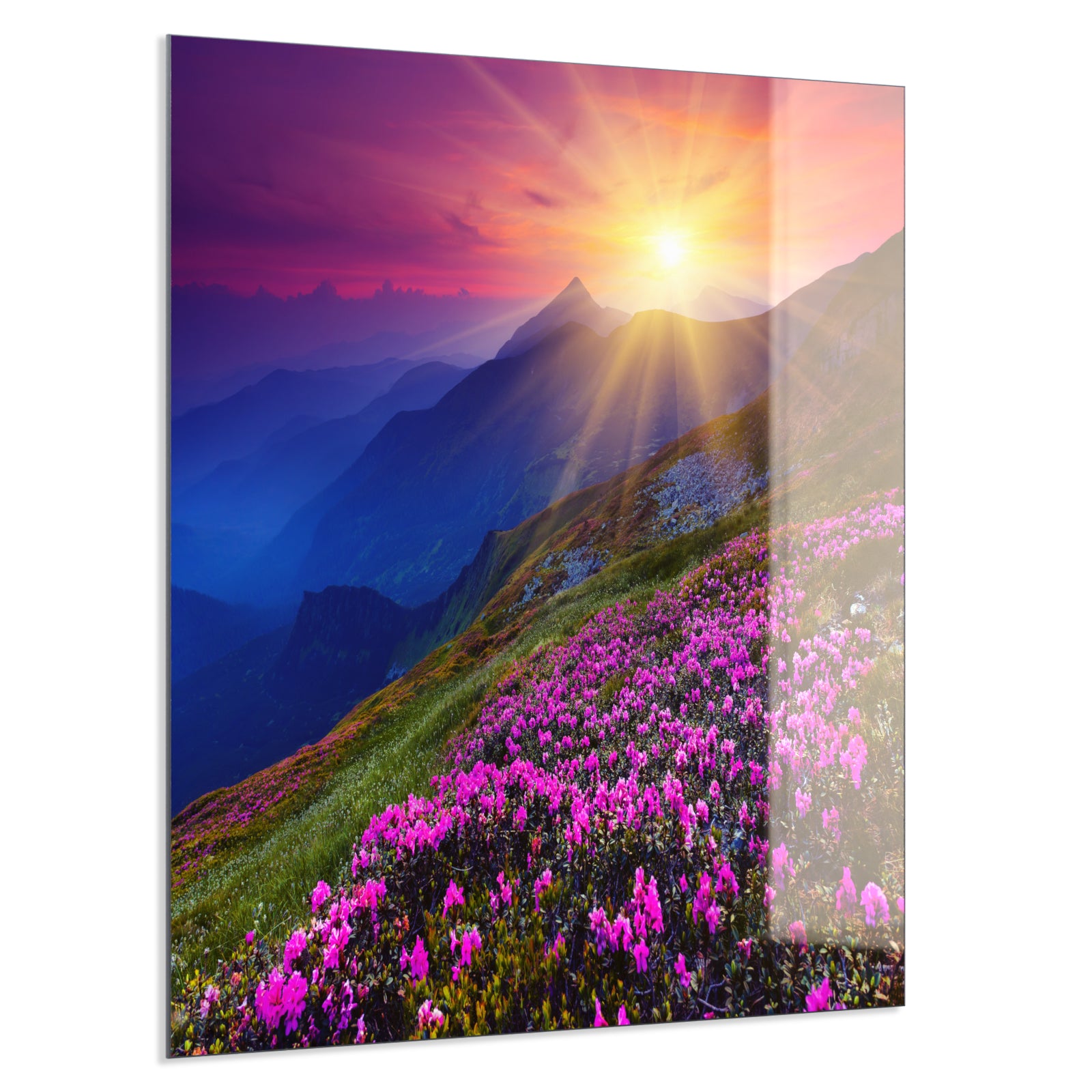 Deko Glas Wandbild Motiv 033 Sommerberg