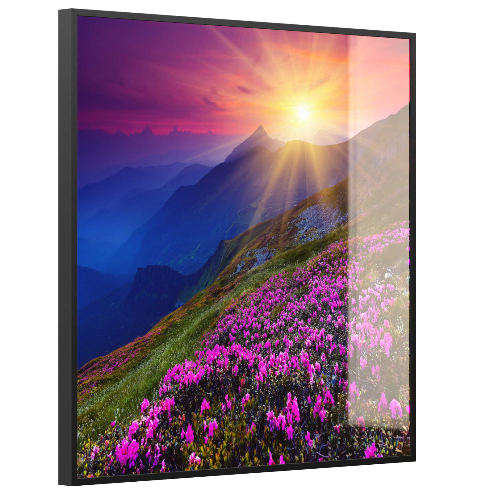 Deko Glas Wandbild Motiv 033 Sommerberg