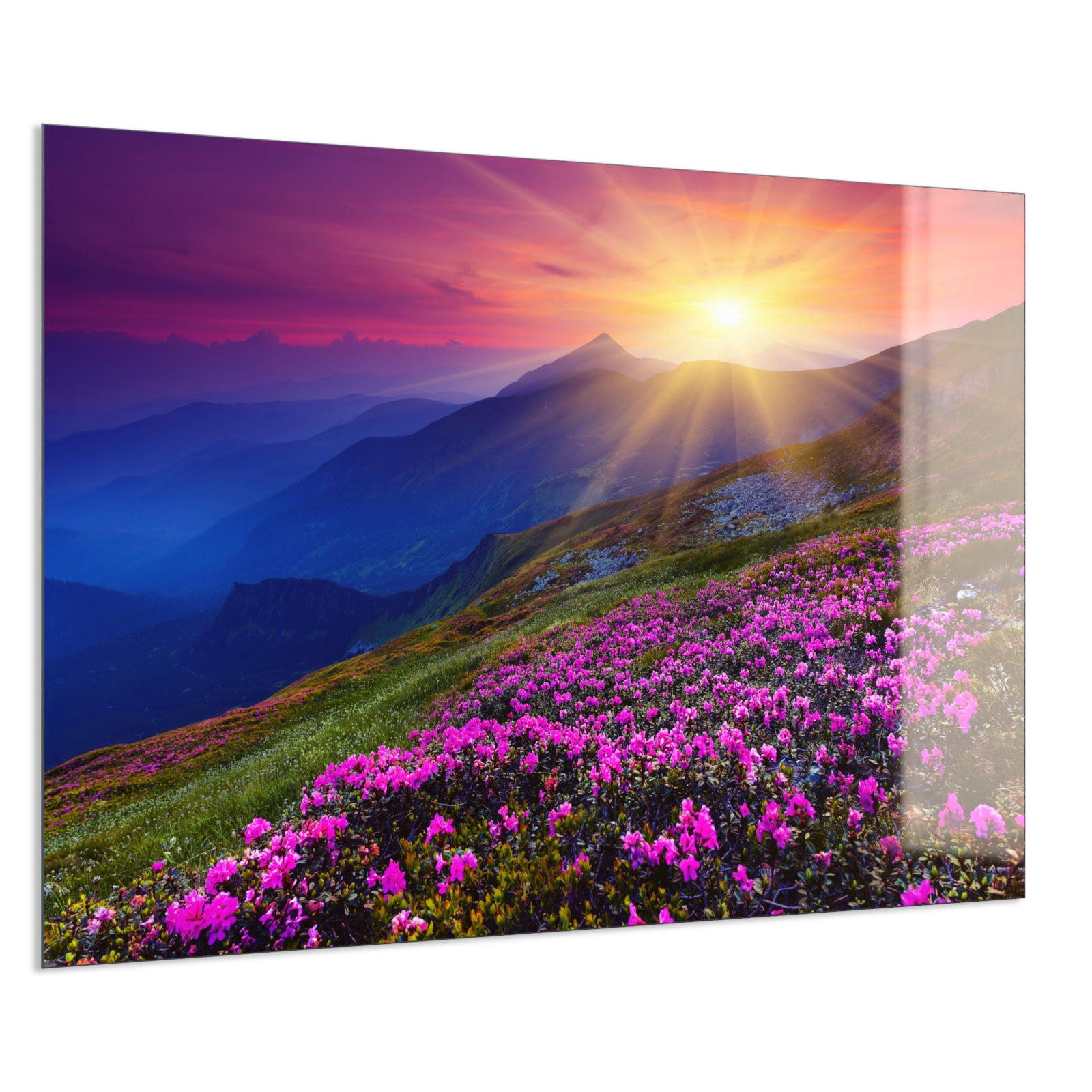 Deko Glas Wandbild Motiv 033 Sommerberg