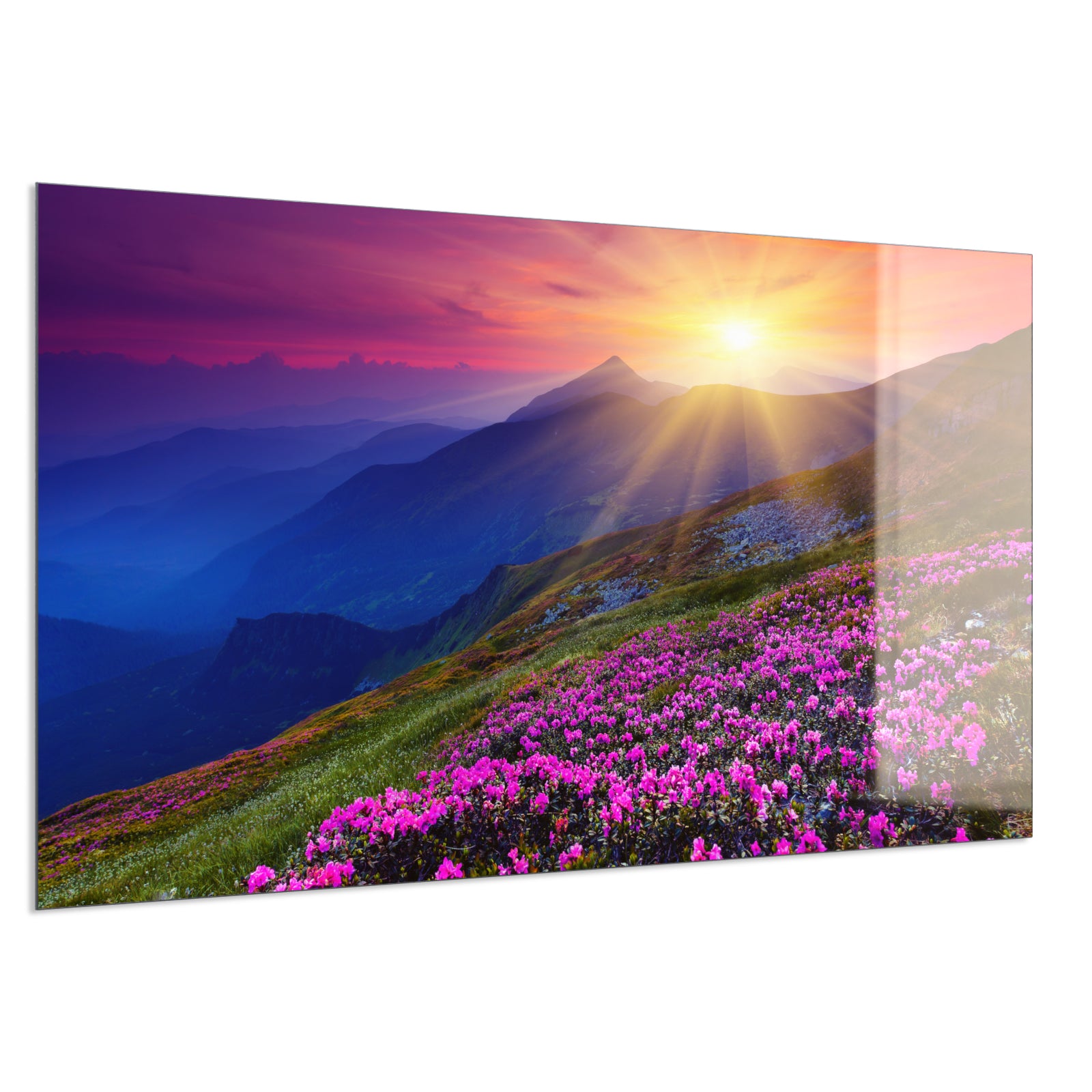 Deko Glas Wandbild Motiv 033 Sommerberg