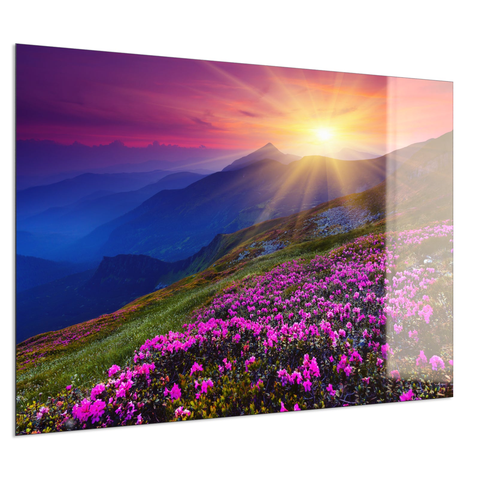 Deko Glas Wandbild Motiv 033 Sommerberg