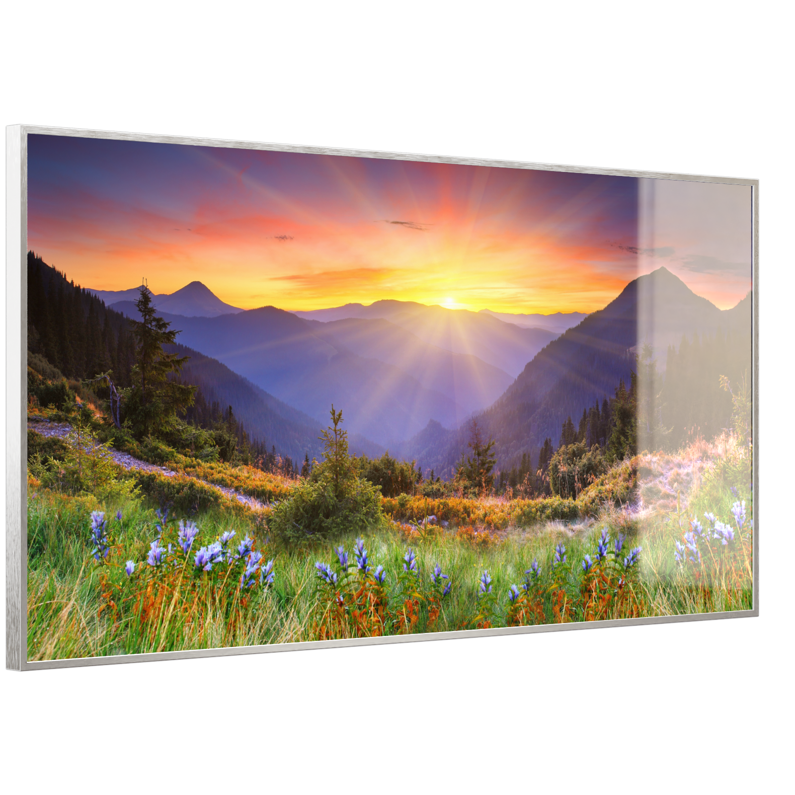 Deko Glas Wandbild Motiv 034 Sonnenuntergang