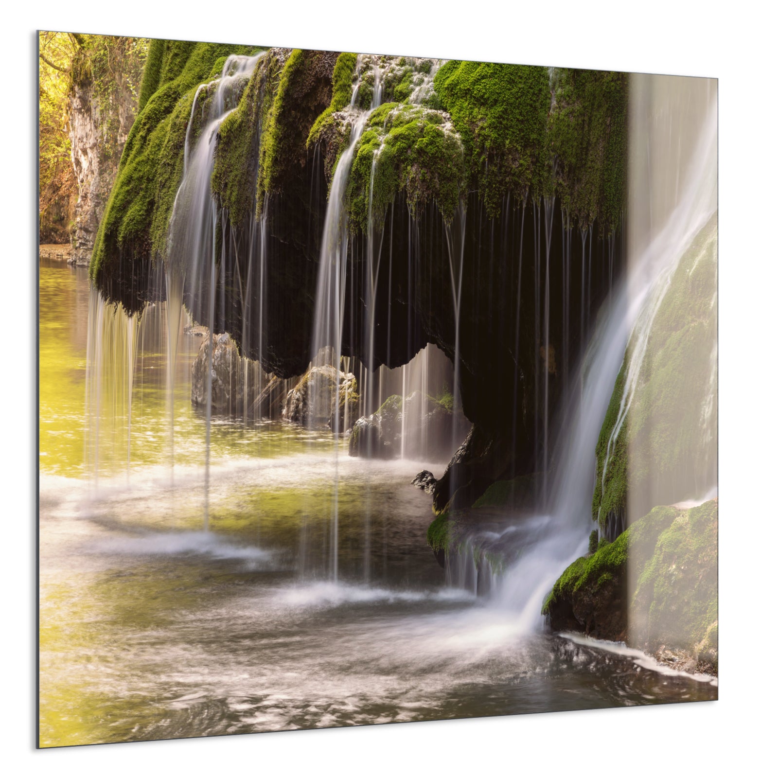 Deko Glas Wandbild Motiv 003 Wasserfall