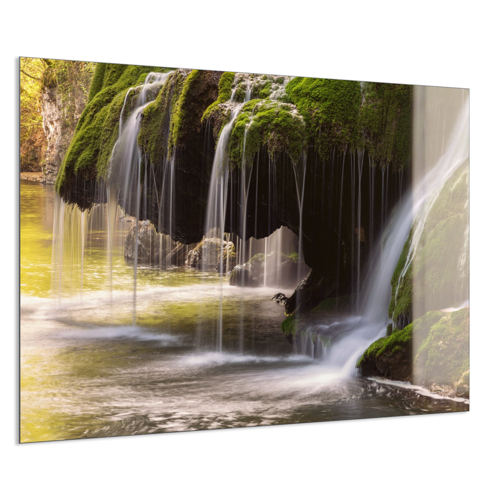 Deko Glas Wandbild Motiv 003 Wasserfall