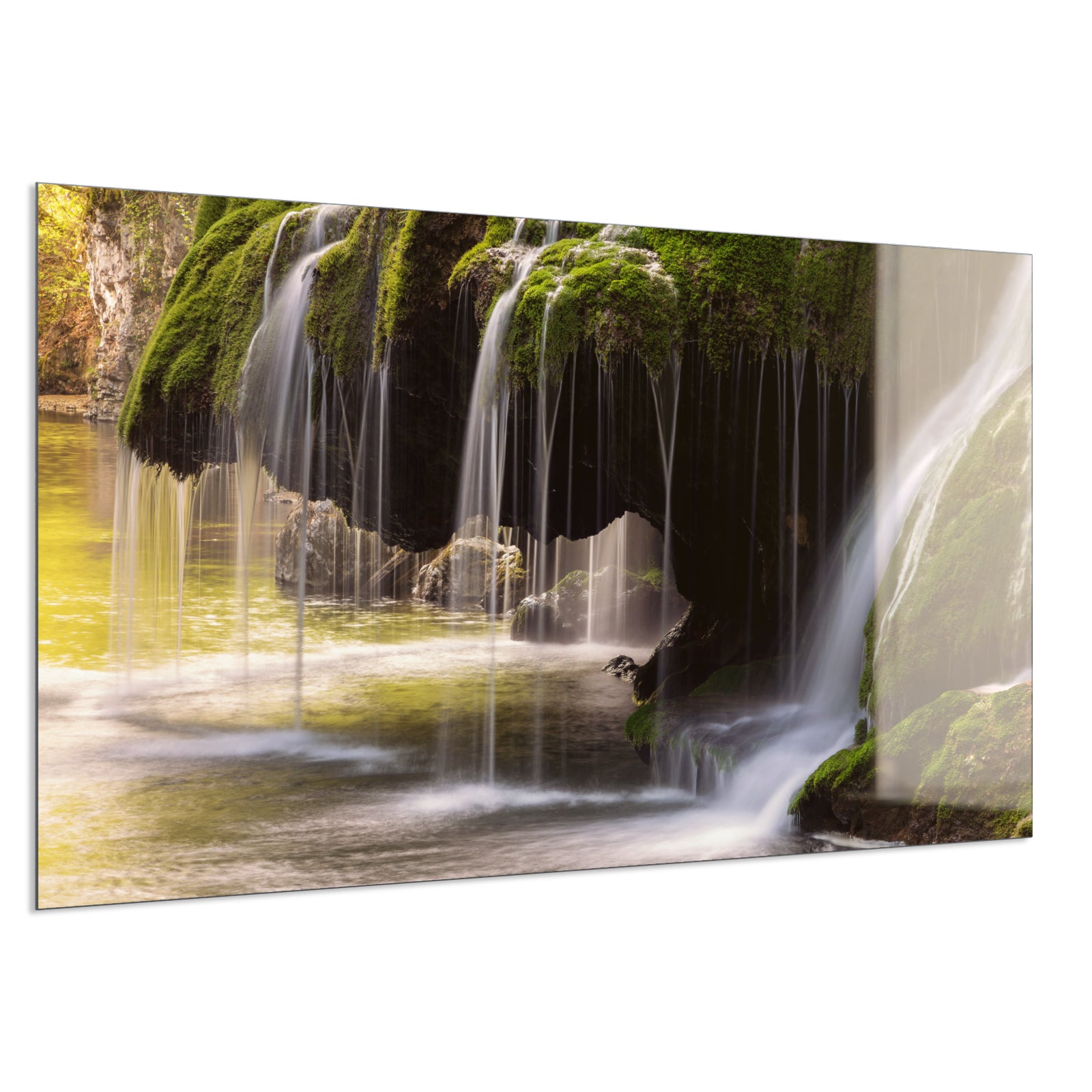 Deko Glas Wandbild Motiv 003 Wasserfall