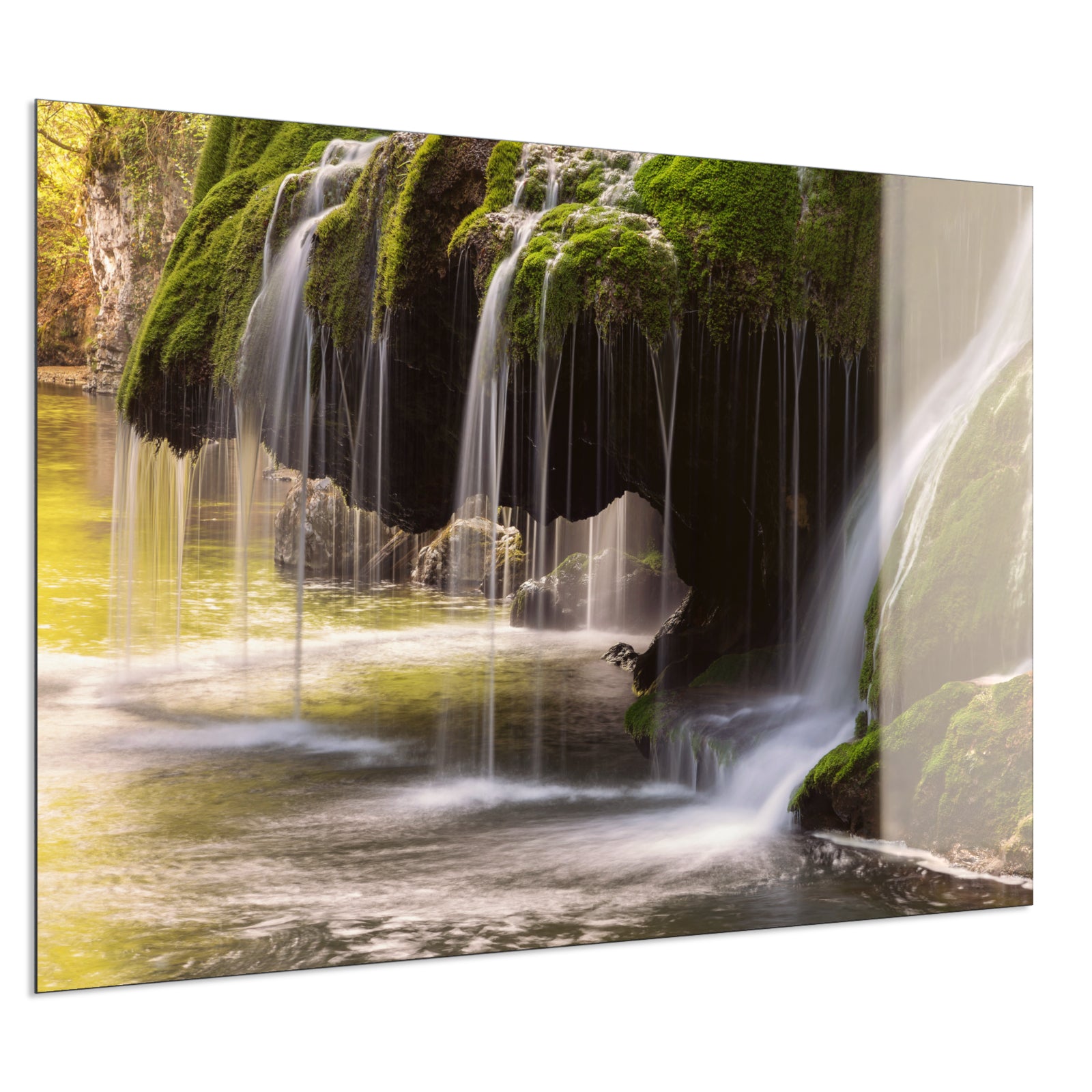 Deko Glas Wandbild Motiv 003 Wasserfall