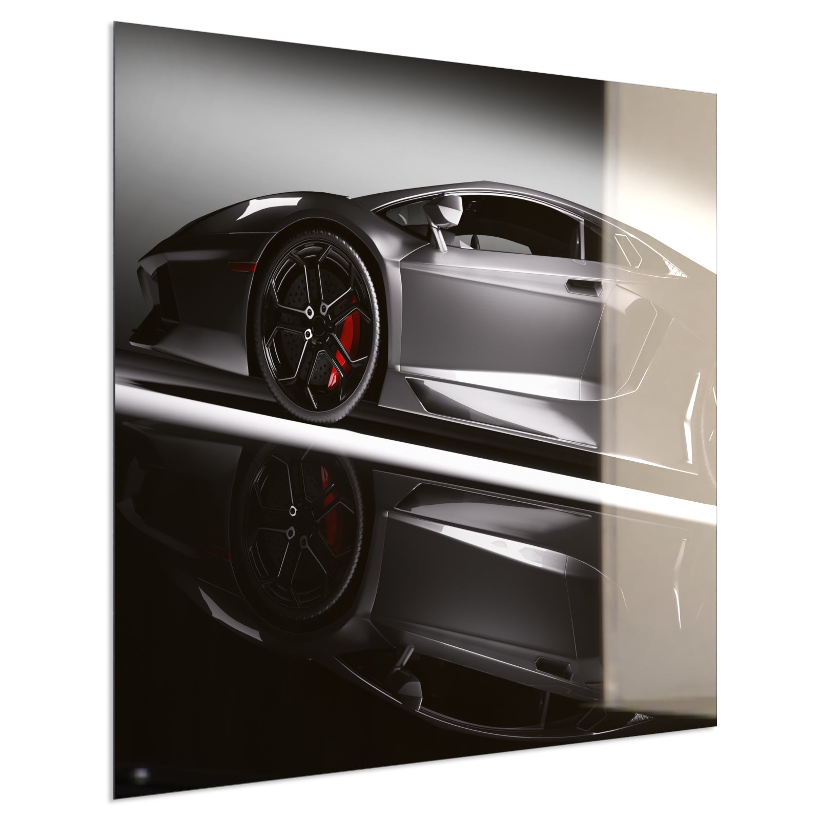 Deko Glas Wandbild Motiv 045 Sportwagen