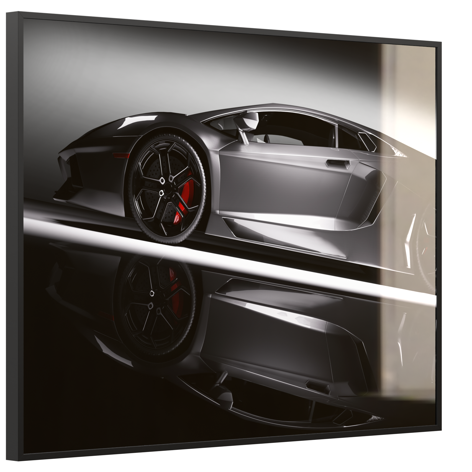 Deko Glas Wandbild Motiv 045 Sportwagen