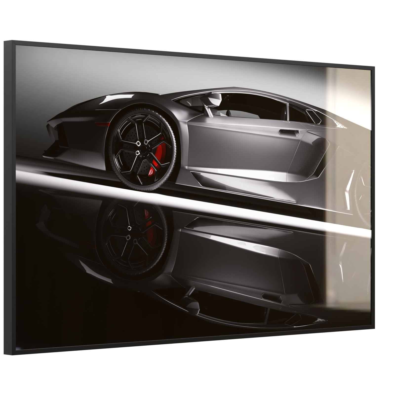 Deko Glas Wandbild Motiv 045 Sportwagen