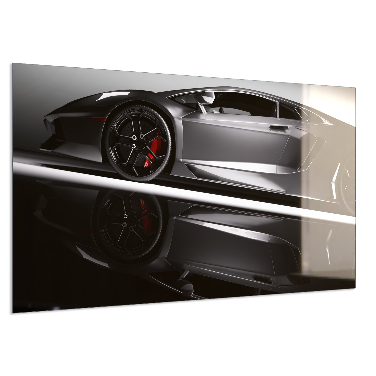 Deko Glas Wandbild Motiv 045 Sportwagen