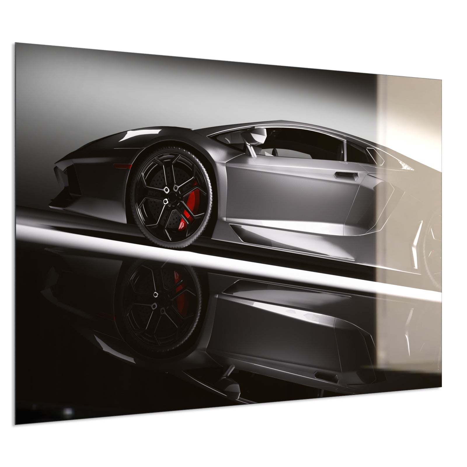 Deko Glas Wandbild Motiv 045 Sportwagen