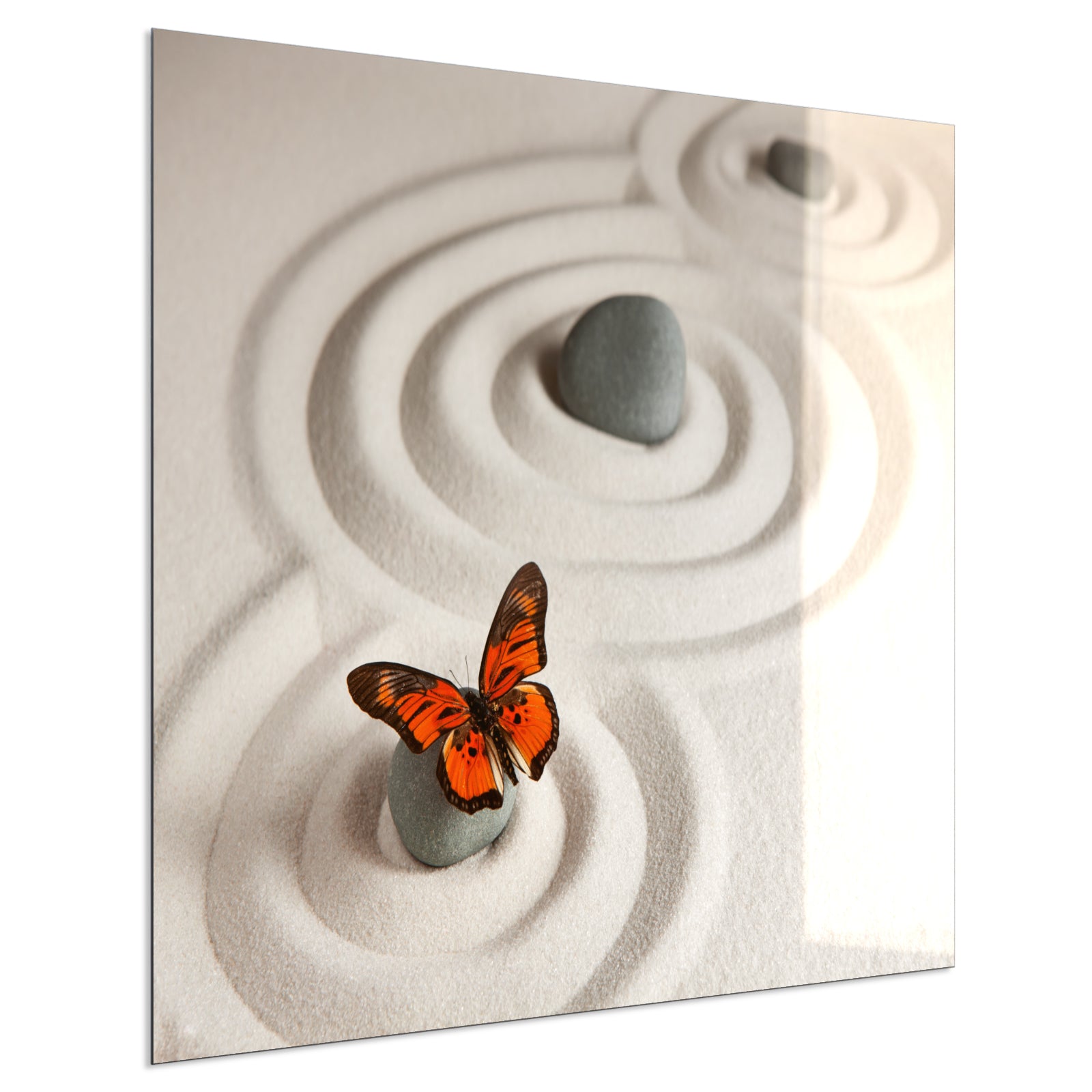 Deko Glas Wandbild Motiv 047 Zen-Steine