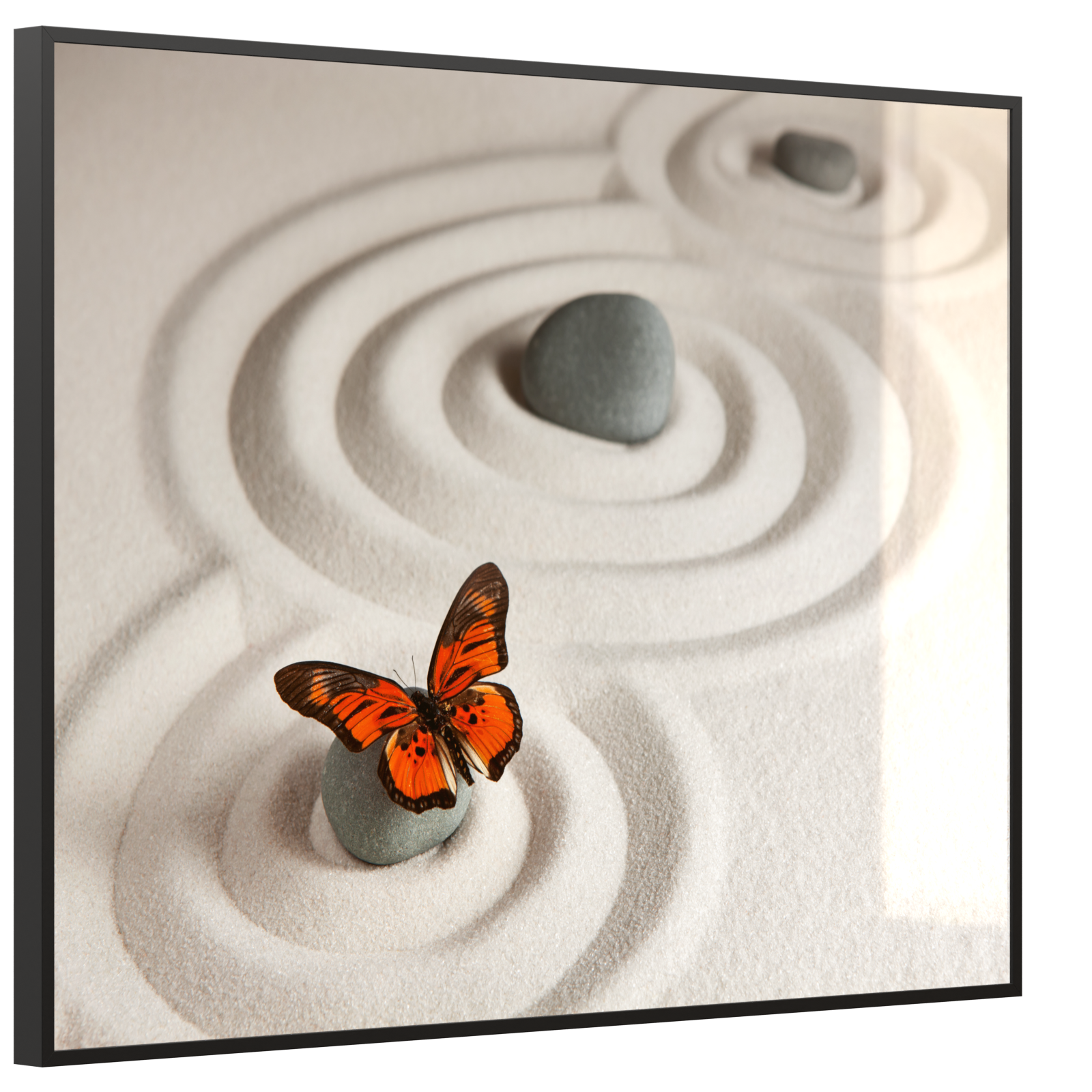 Deko Glas Wandbild Motiv 047 Zen-Steine