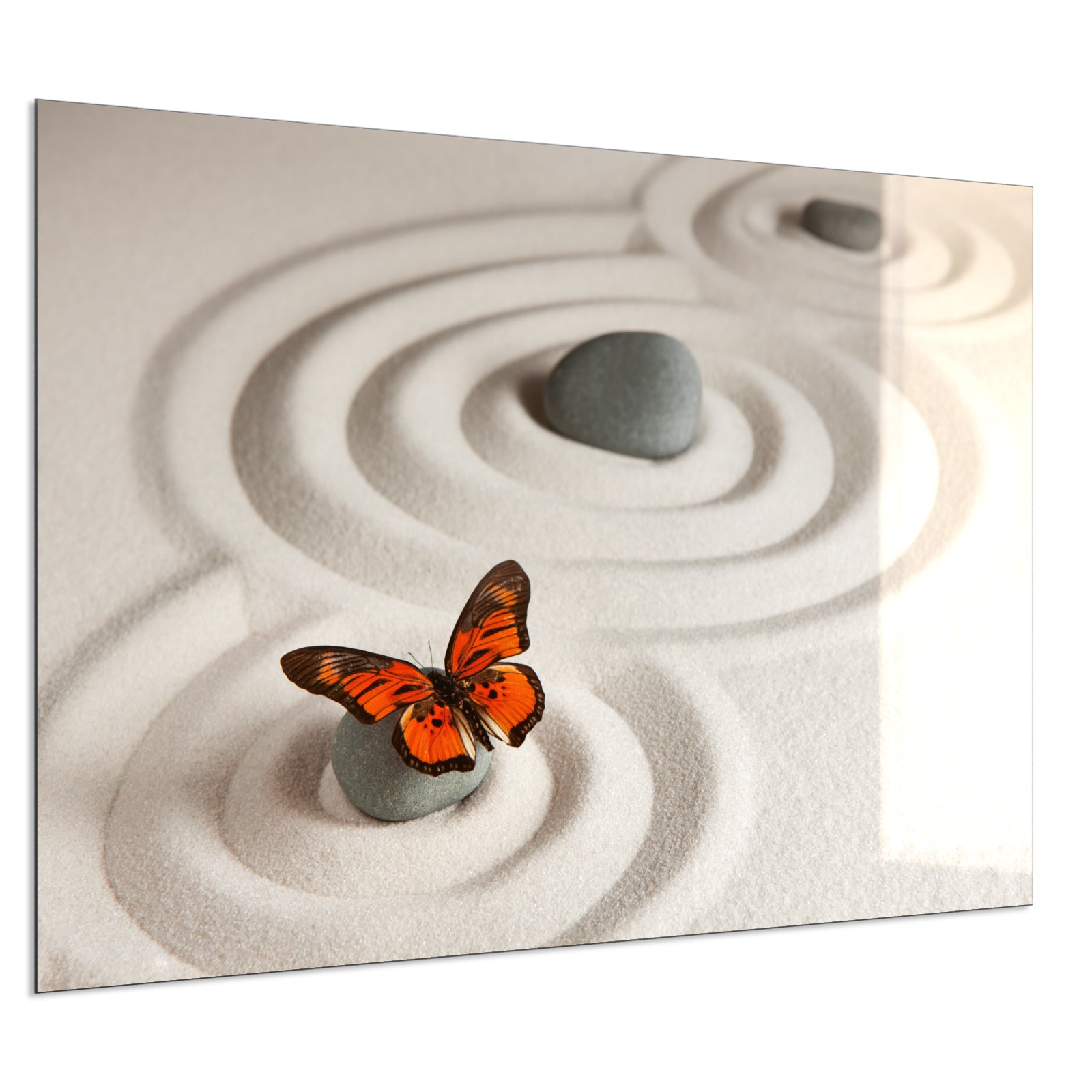 Deko Glas Wandbild Motiv 047 Zen-Steine