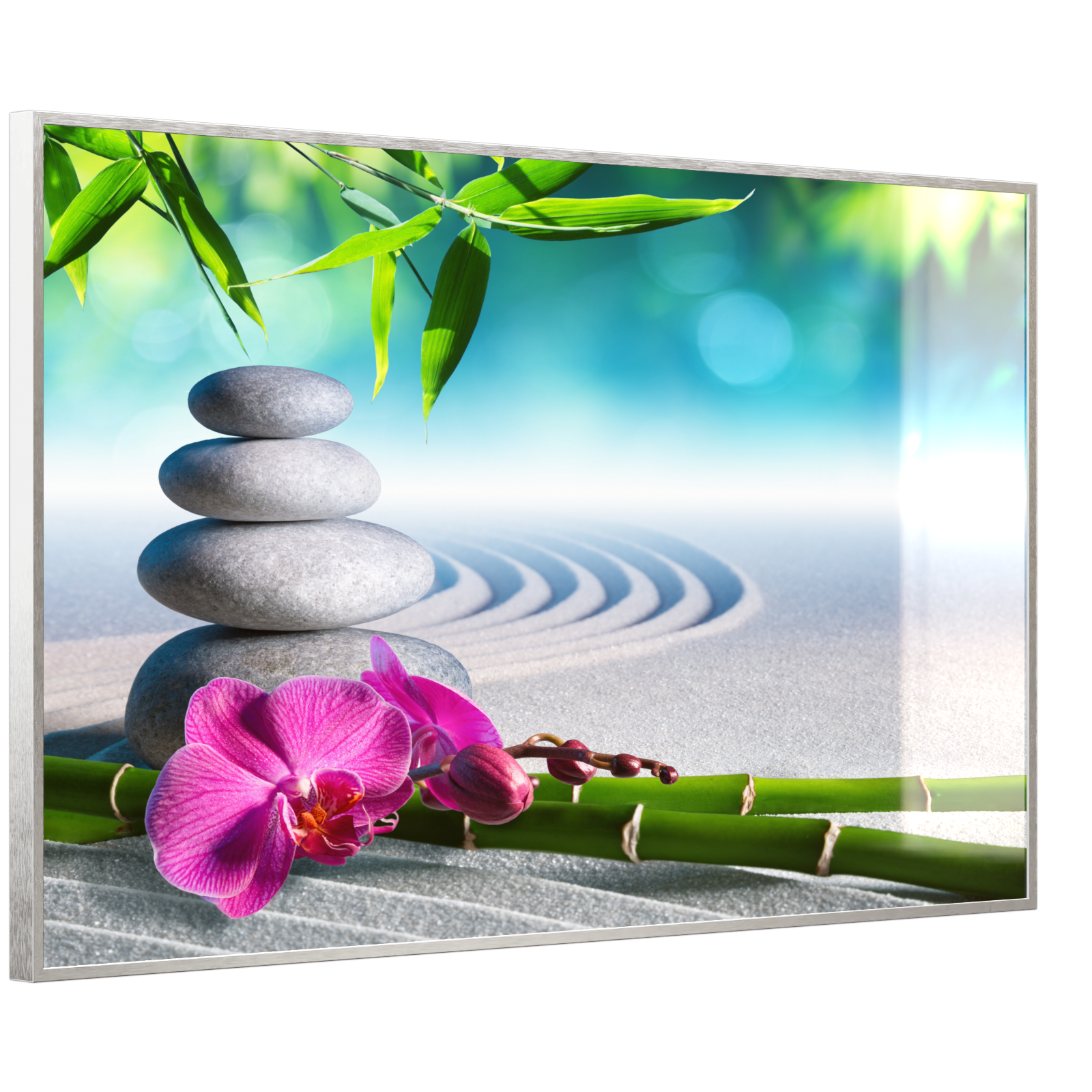 Deko Glas Wandbild Motiv 059 Zen Garten