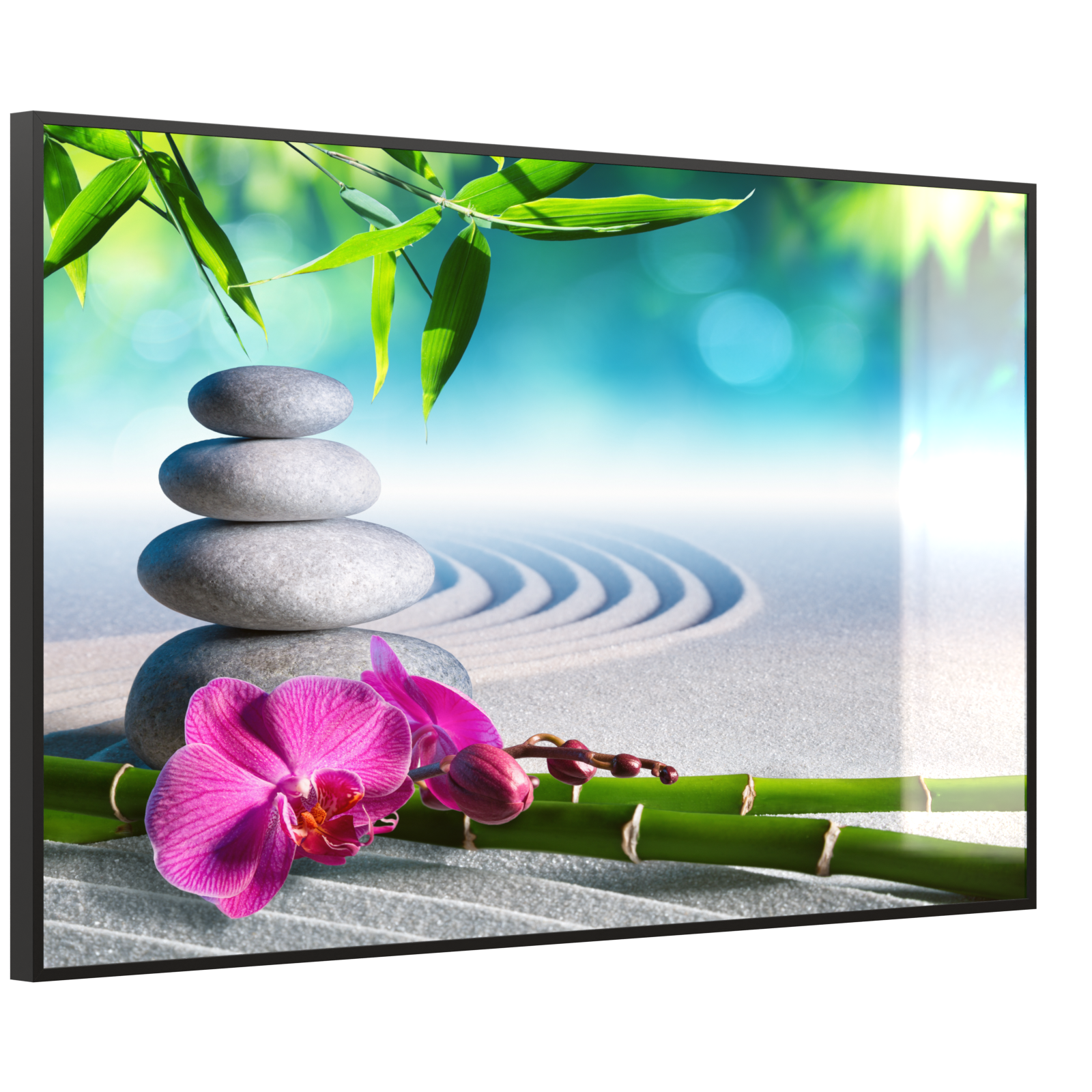 Deko Glas Wandbild Motiv 059 Zen Garten