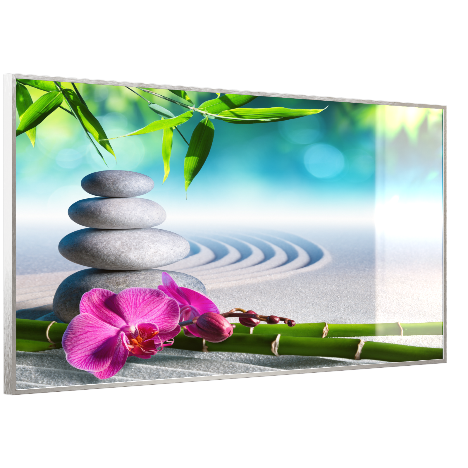 Deko Glas Wandbild Motiv 059 Zen Garten