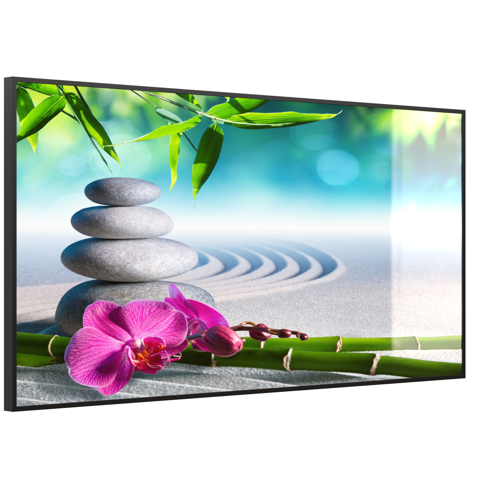 Deko Glas Wandbild Motiv 059 Zen Garten