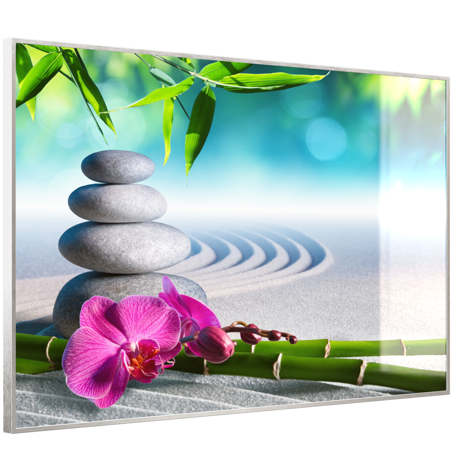 Deko Glas Wandbild Motiv 059 Zen Garten