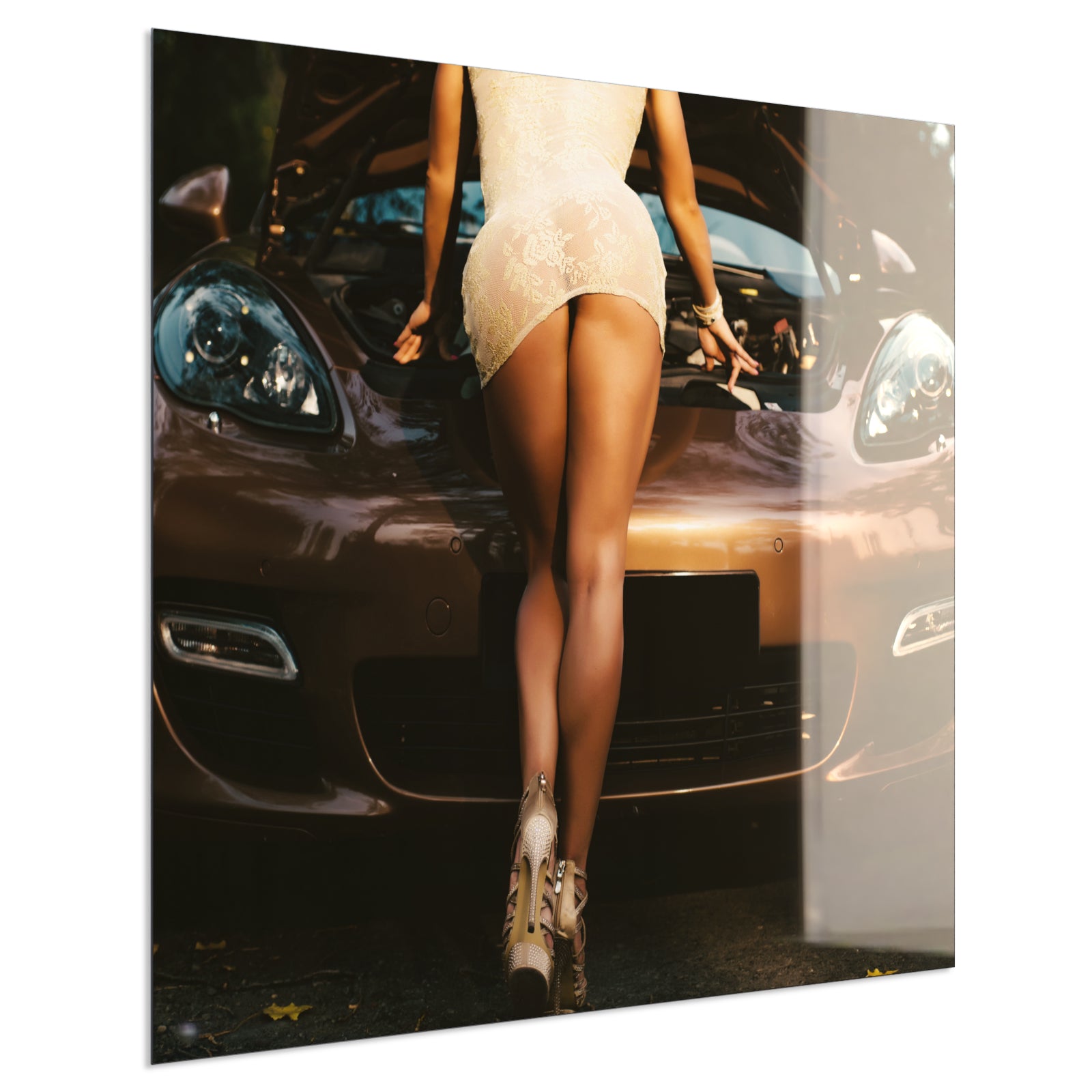 Deko Glas Wandbild Motiv 064 Car Service